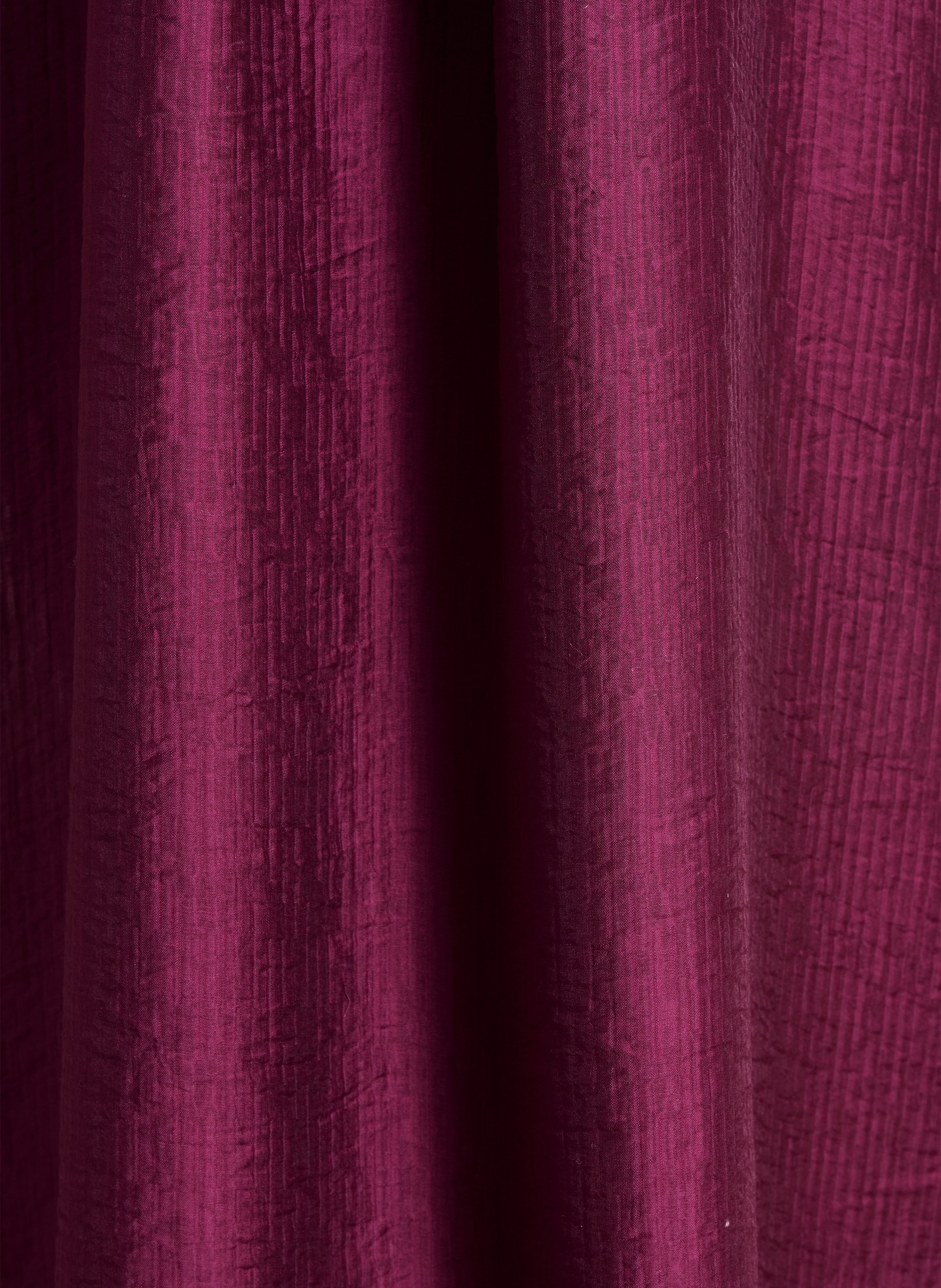 Wijde lange jurk met tuniek kraag LA FEE MARABOUTEE Bruin