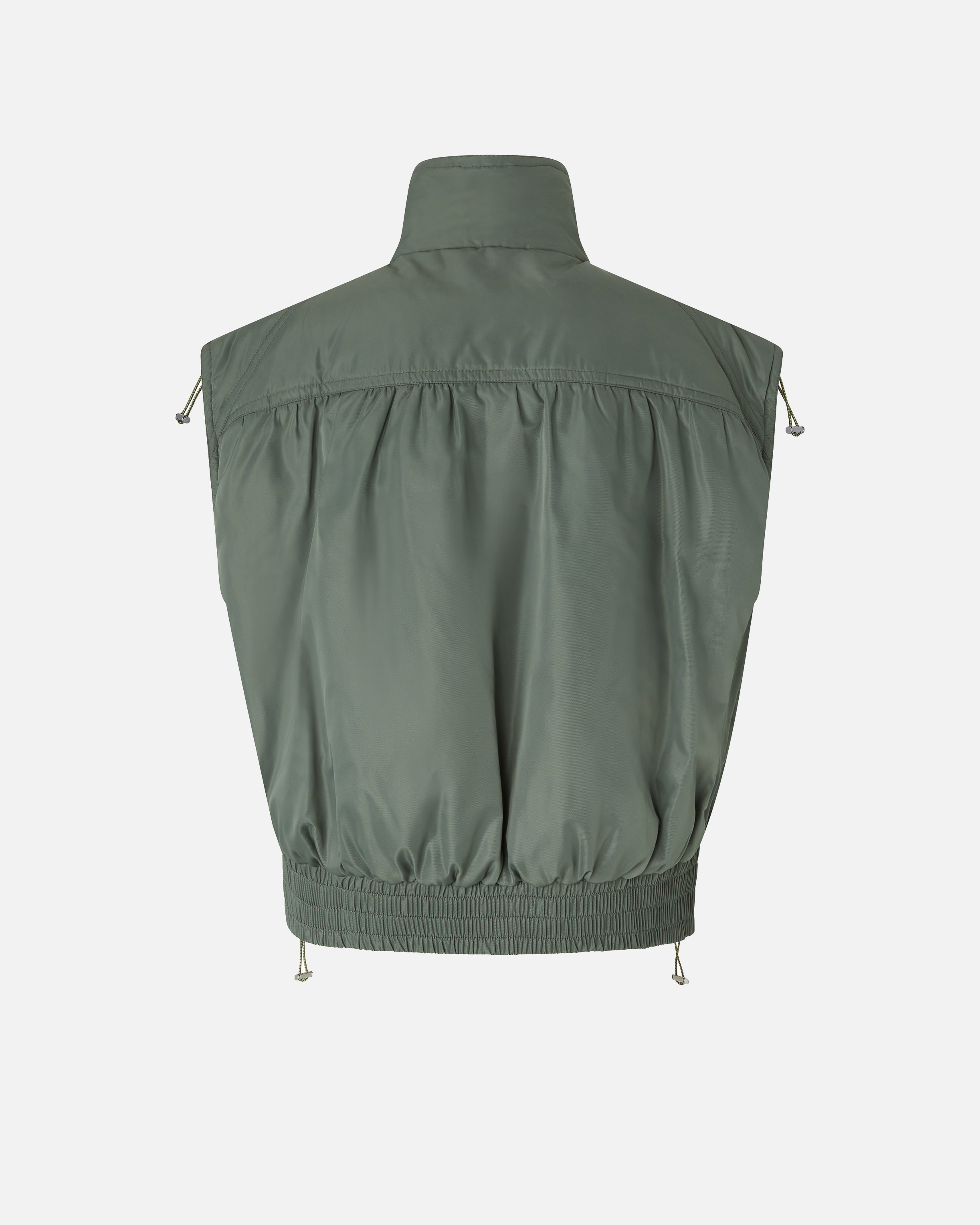 Sleeveless puffer vest in technical fabric PINKO Green