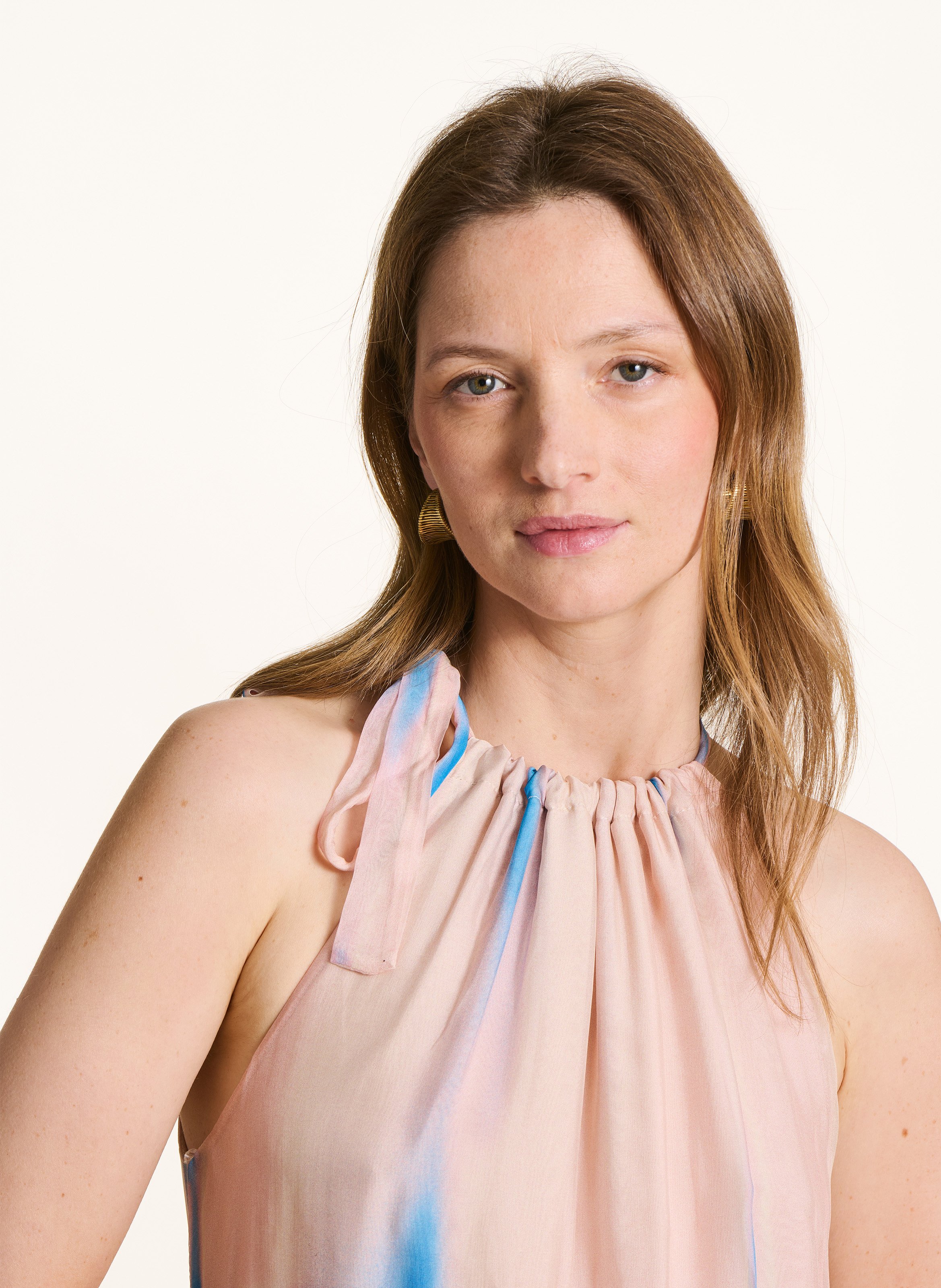 Robe longue ample LA FEE MARABOUTEE Rose