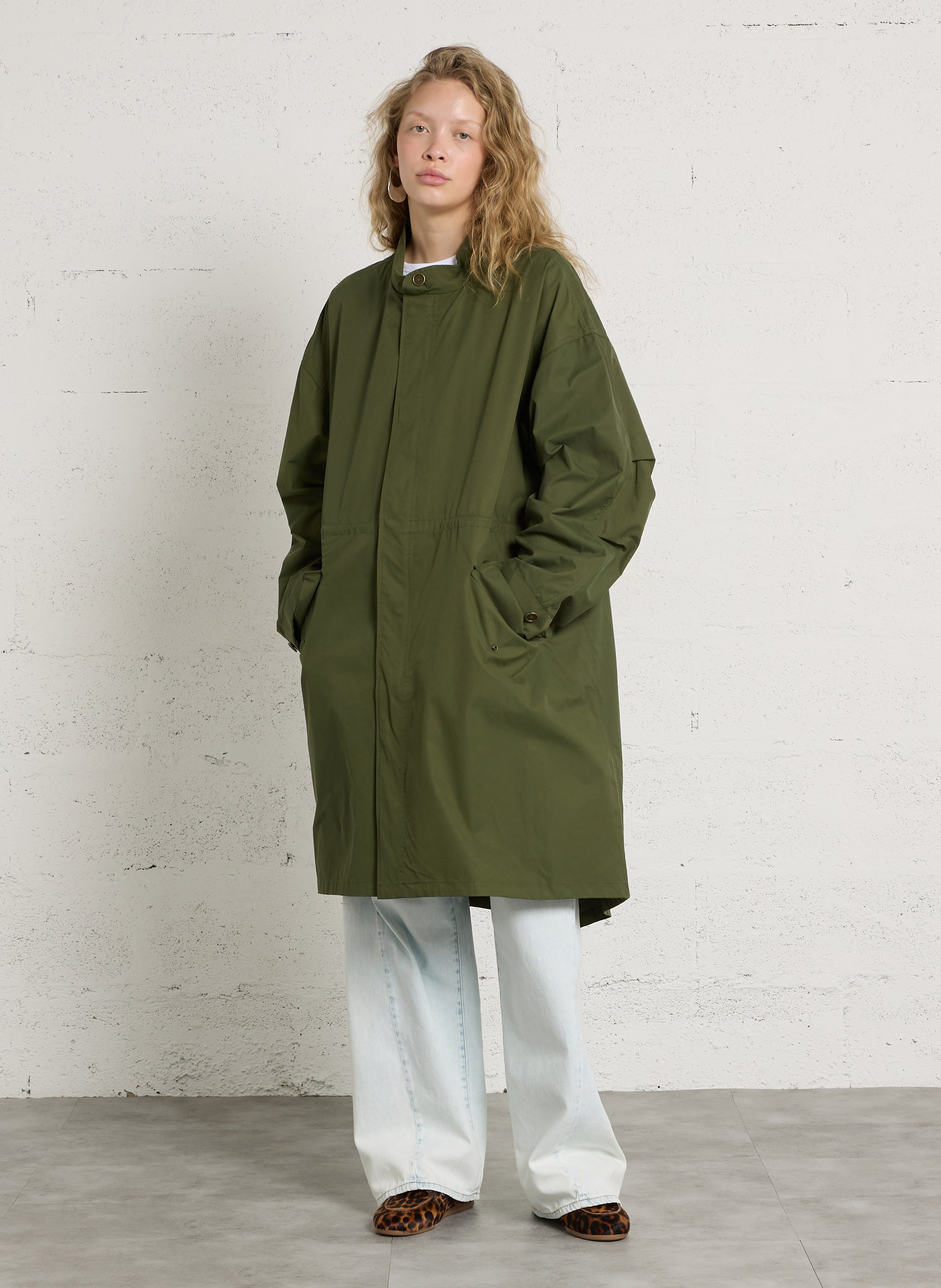 Regenjas van gemengd katoen BENSIMON Kaki