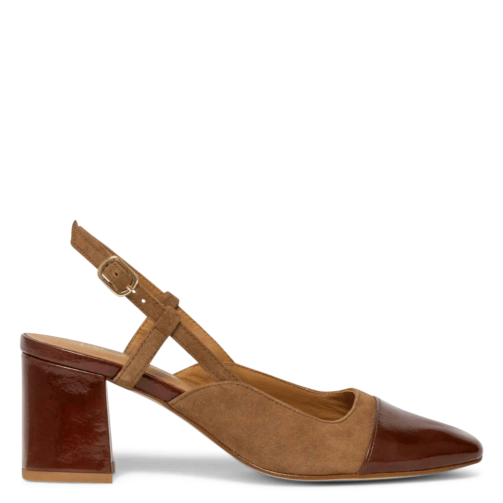 Open pumps with patent toes BOCAGE