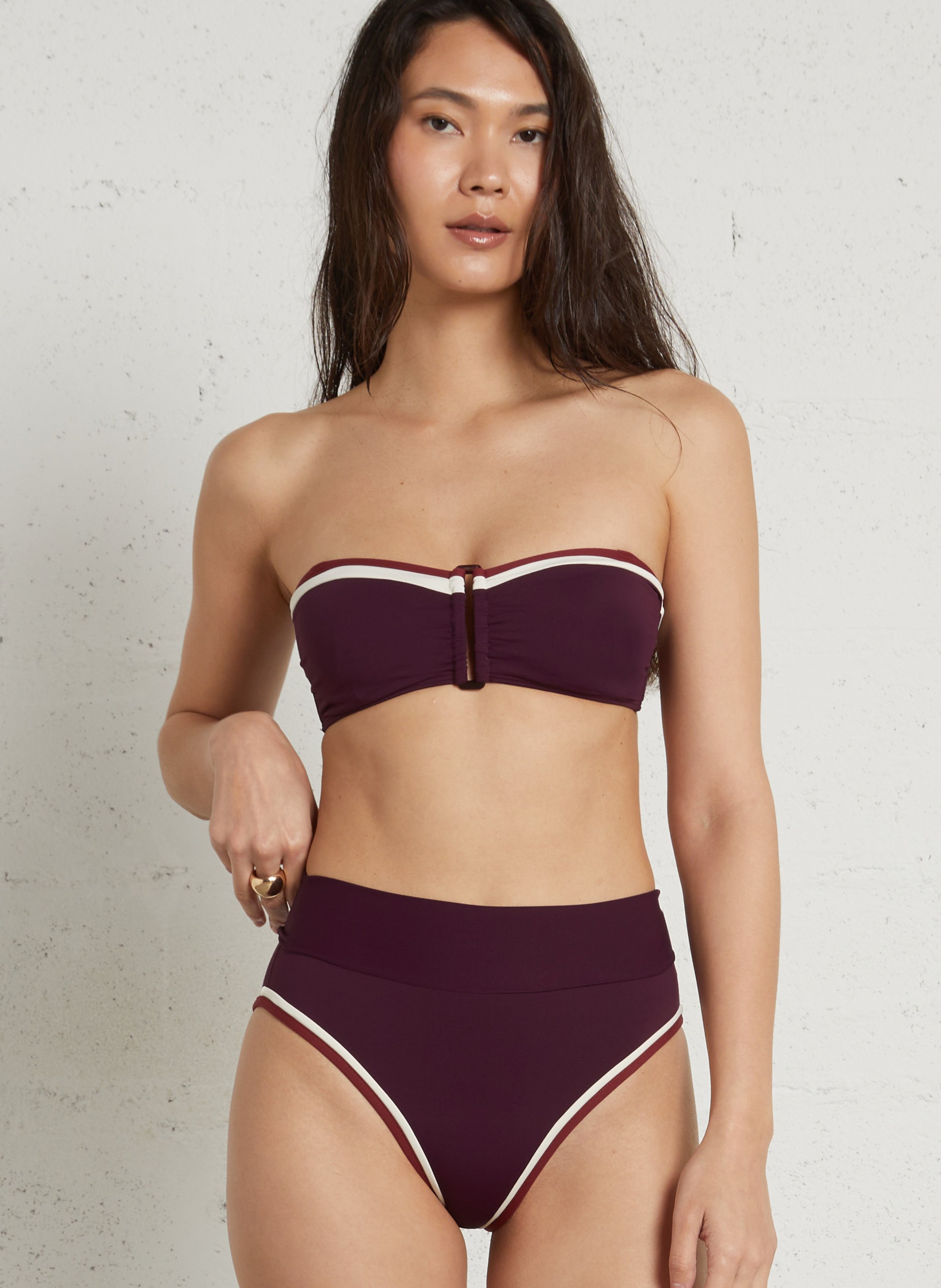 Soutien-gorge de maillot de bain  DNUD Prune