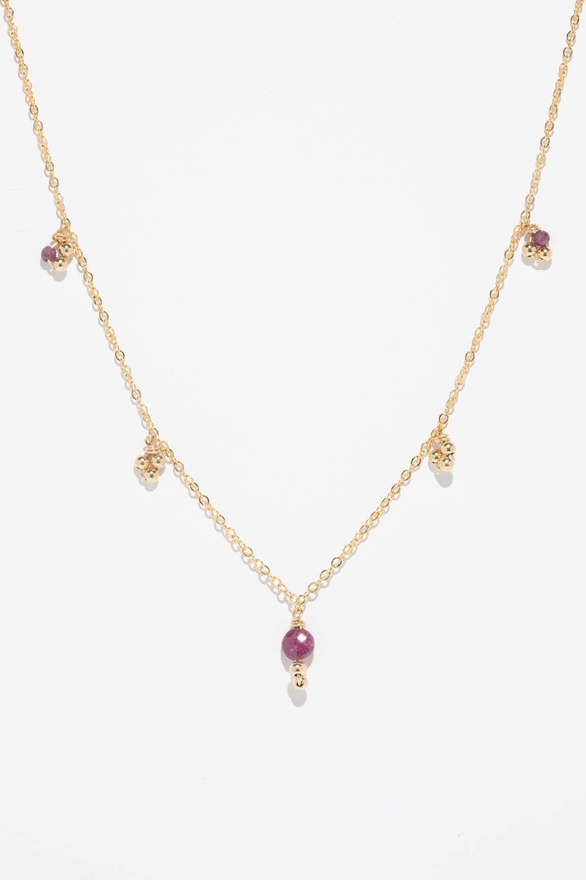 Gaia Necklace - Ruby YAY Pink