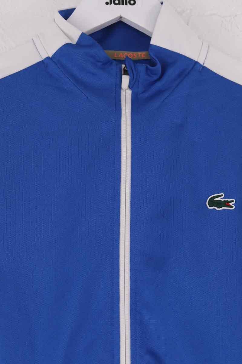 Regular-fit organic cotton jacket with sherpa collar LACOSTE - SECONDE MAIN Blue