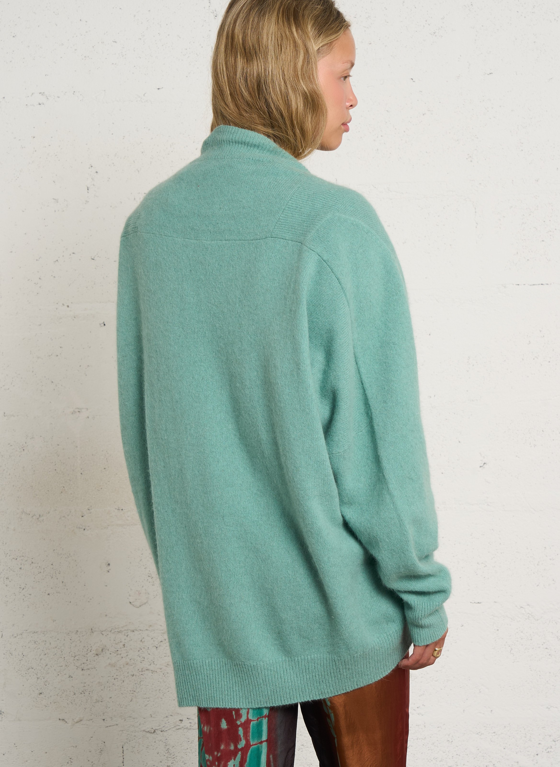 Oversized vest zonder sluiting MES DEMOISELLES Groen