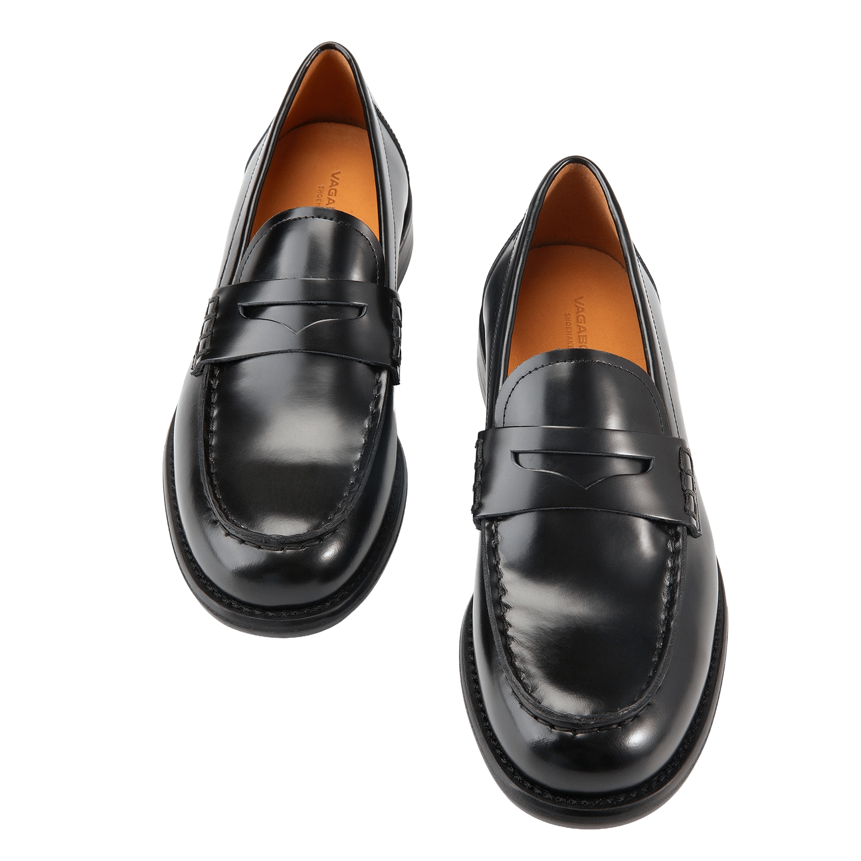 Mocassins en cuir vernis VAGABOND Noir