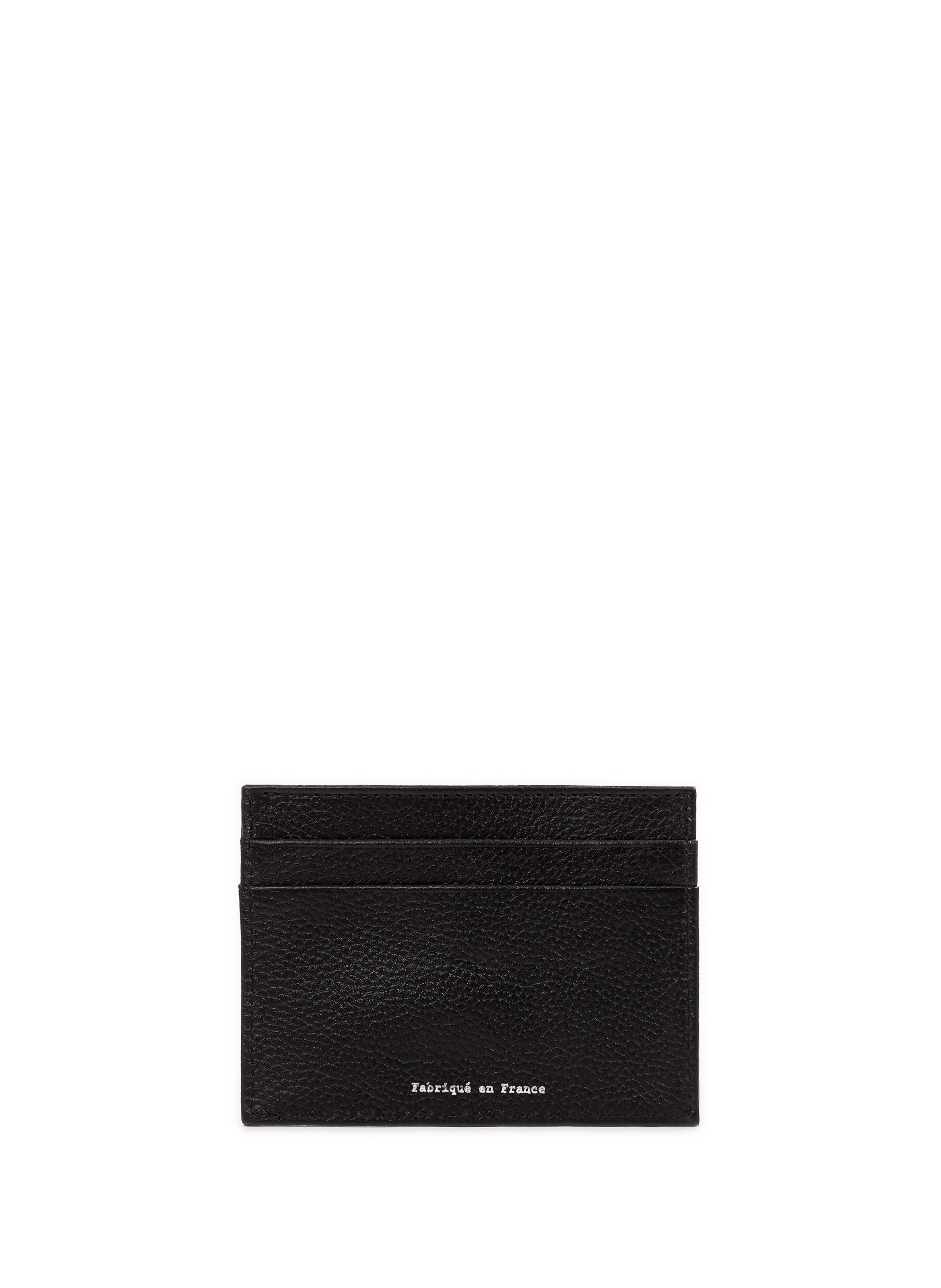 Leather Card Holder PM FRA 575 V ID Multi Simple V SAISON 1865 Black