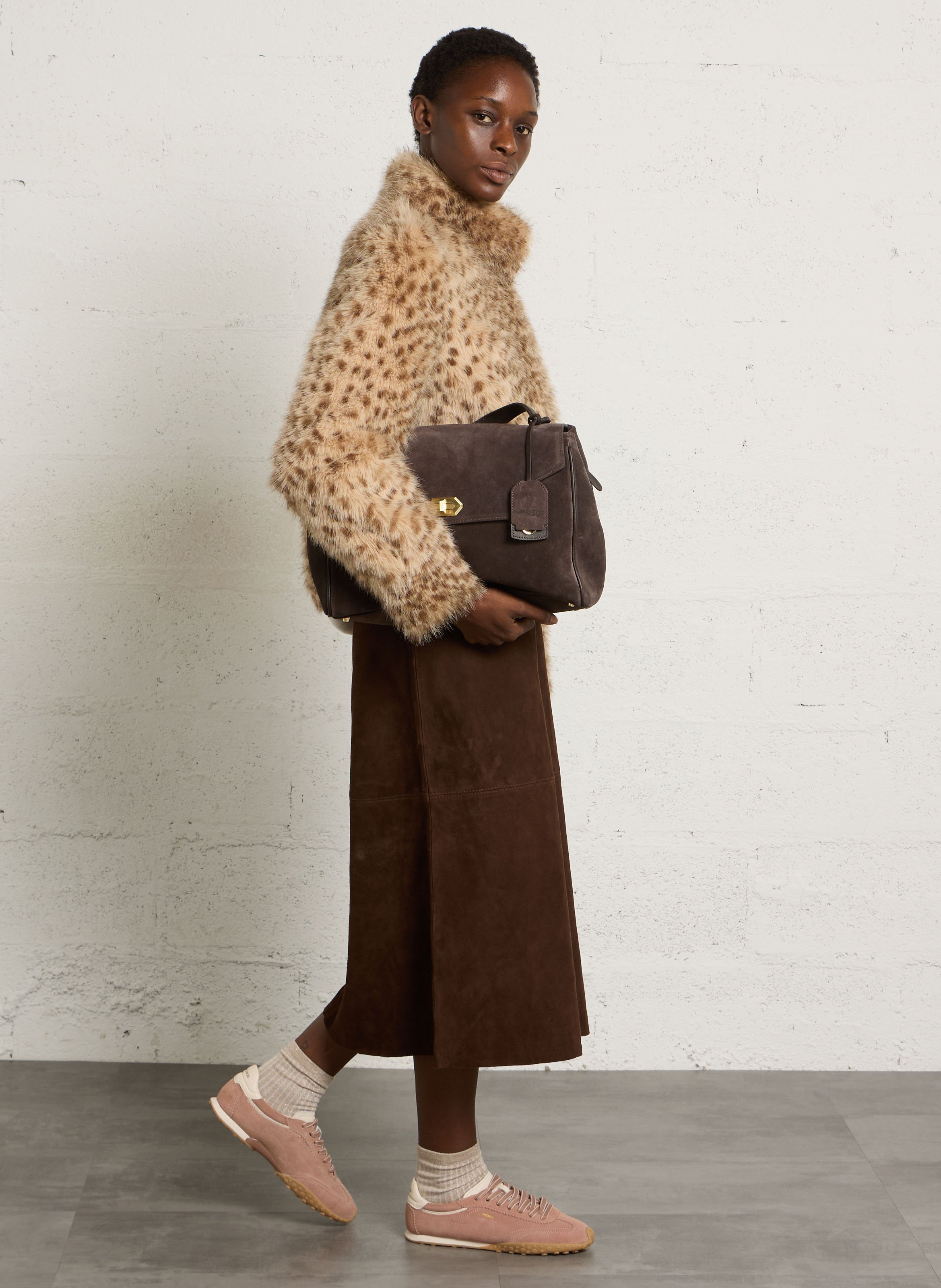 Veste col montant en fausse fourrure BELLEROSE Multicolore