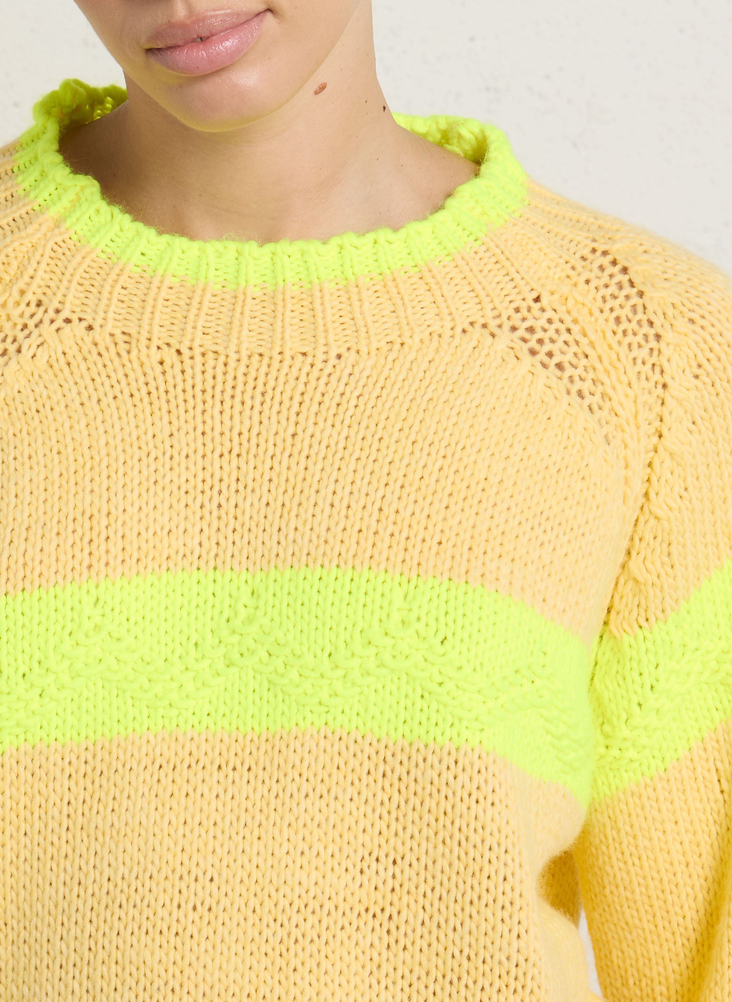 Oversized Long Sleeve Sweater DR BLOOM Yellow