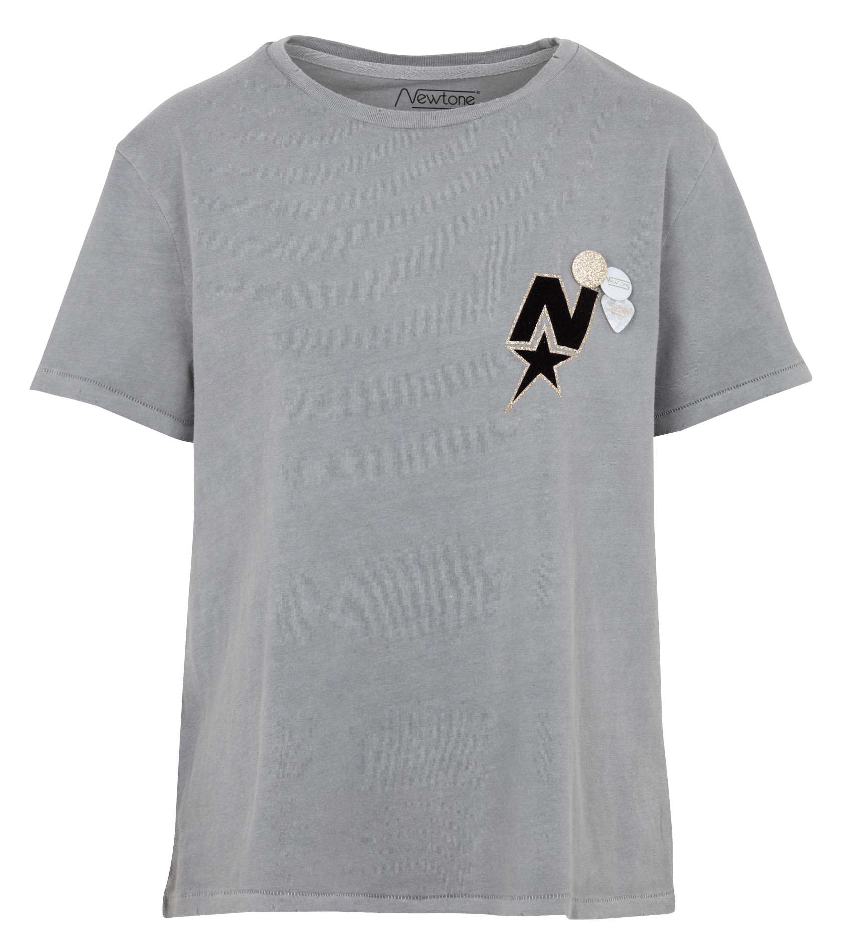 T-shirt met motief van katoen NEWTONE