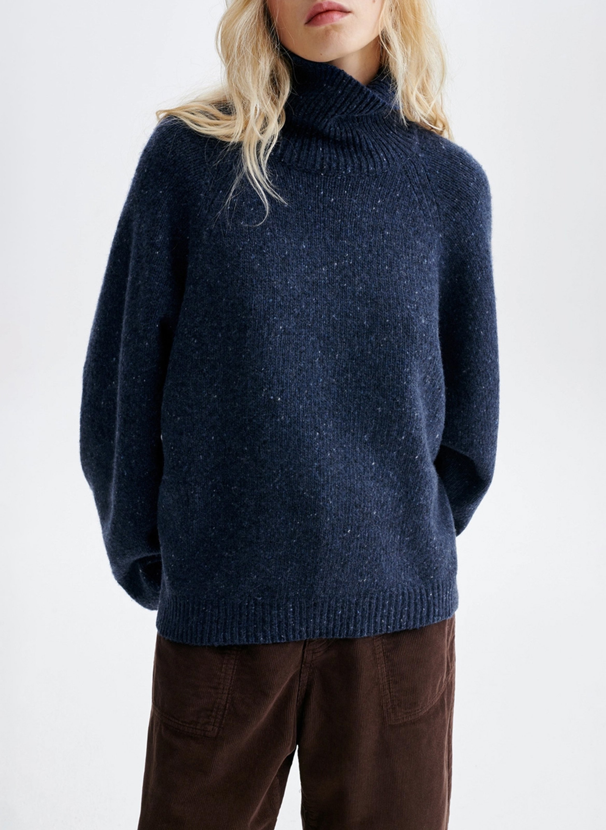 Wool-blend turtleneck sweater VANESSA BRUNO Blue