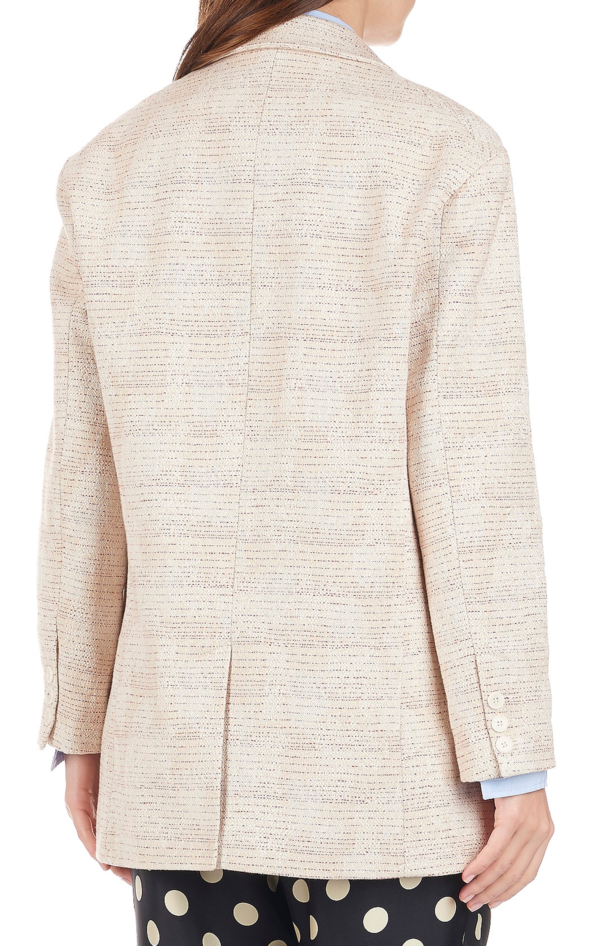 Veste en coton à rayures fines Qornala SWILDENS Rouge