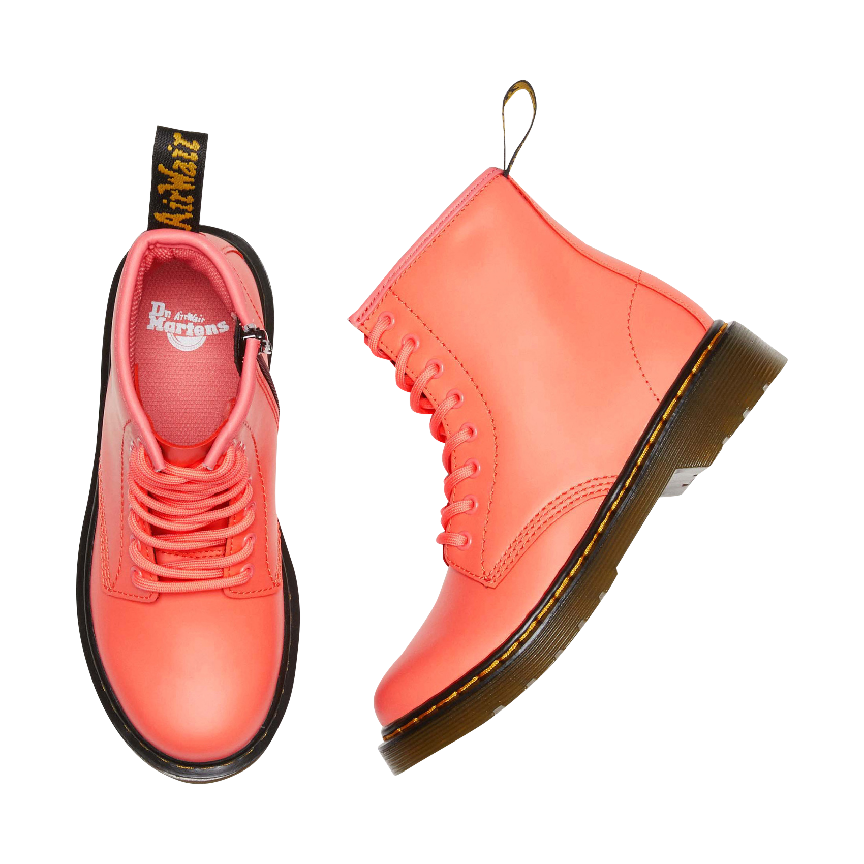 Bottines en cuir DR. MARTENS Orange