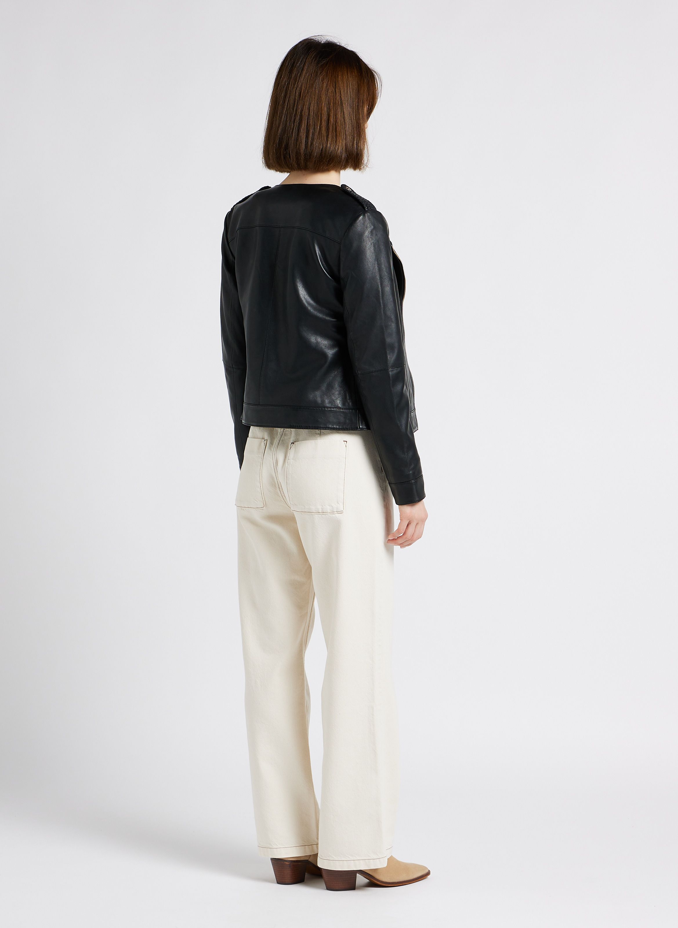 Blouson cuir one discount step