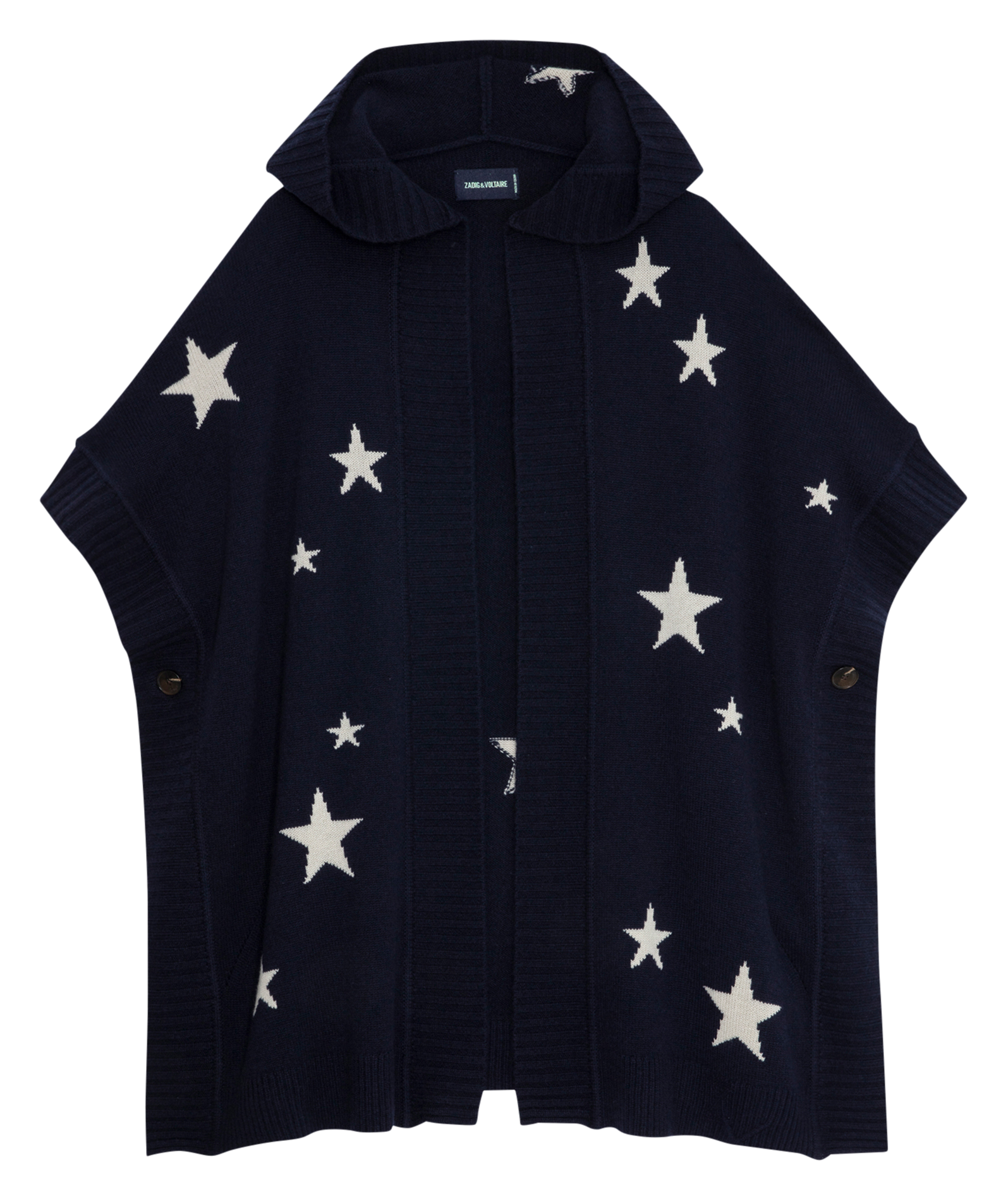 Gemusterte Strickjacke aus Kaschmir ZADIG&VOLTAIRE Blau