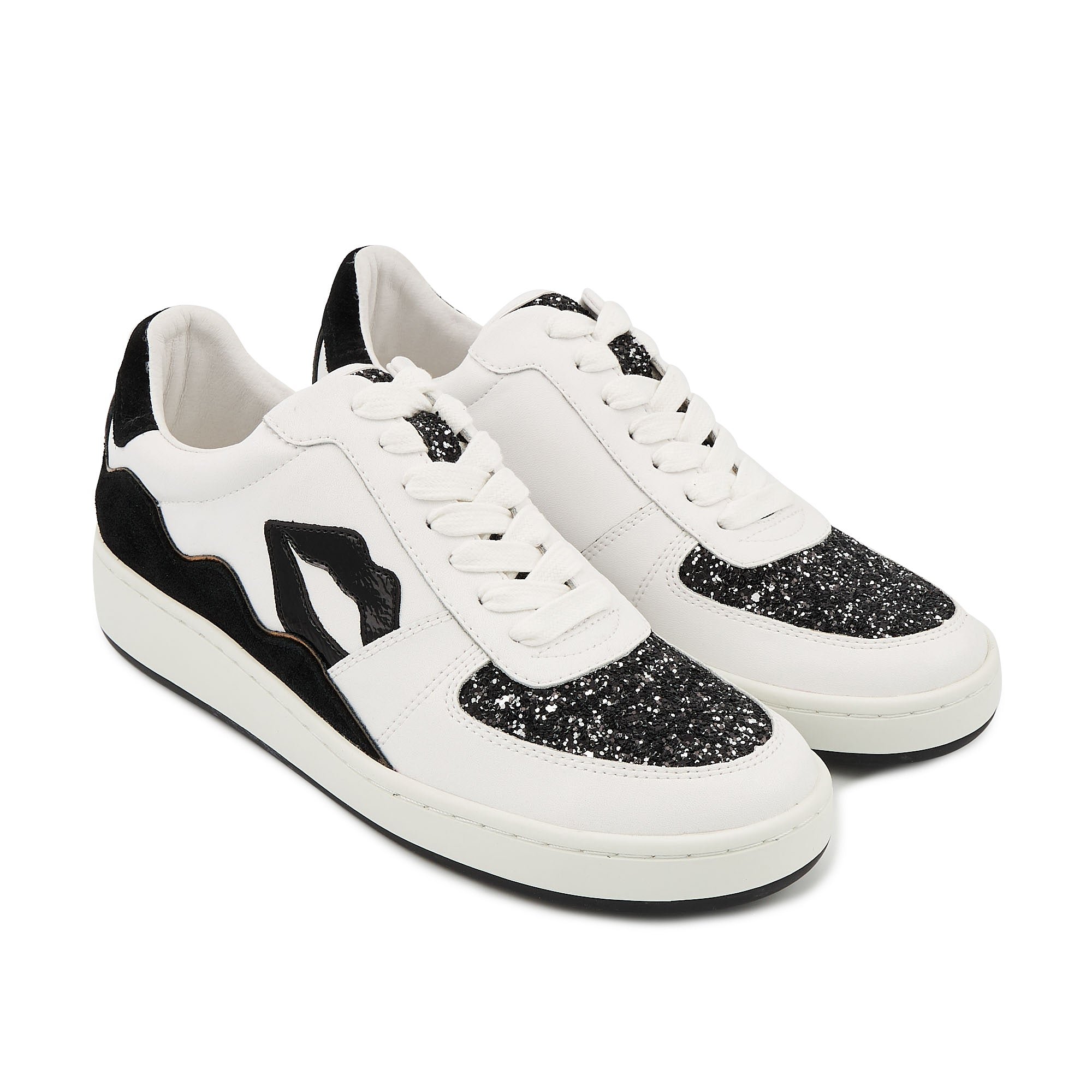 Leather sneakers BONS BAISERS PARIS Black