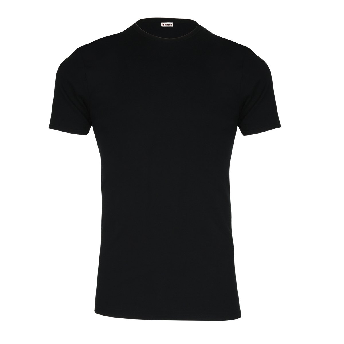 Round neck premium pure cotton T-shirt by Eminence Black