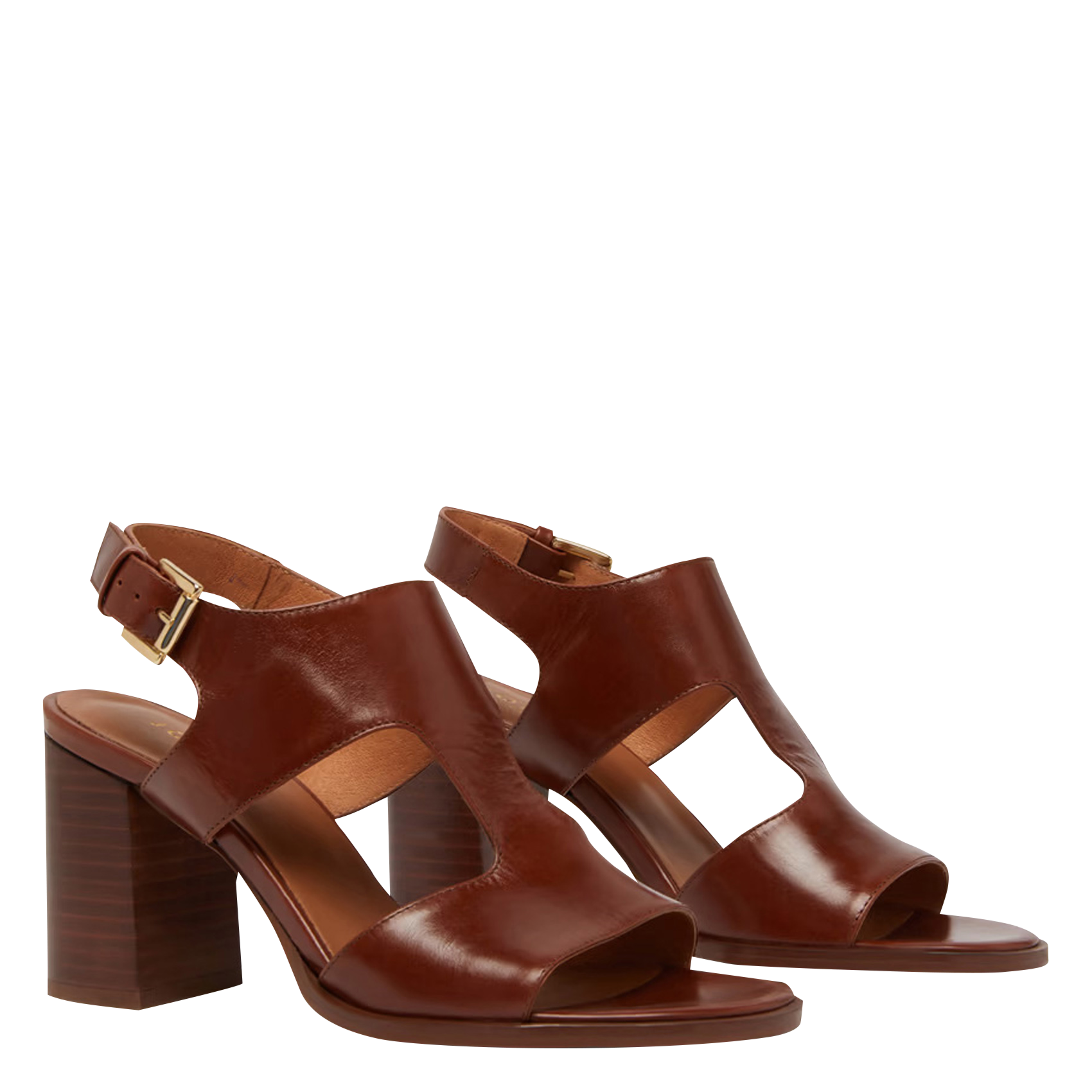 Sandales hautes en cuir JONAK Marron