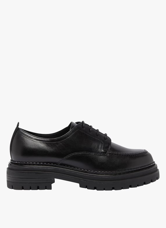 Derbies en cuir Noir
