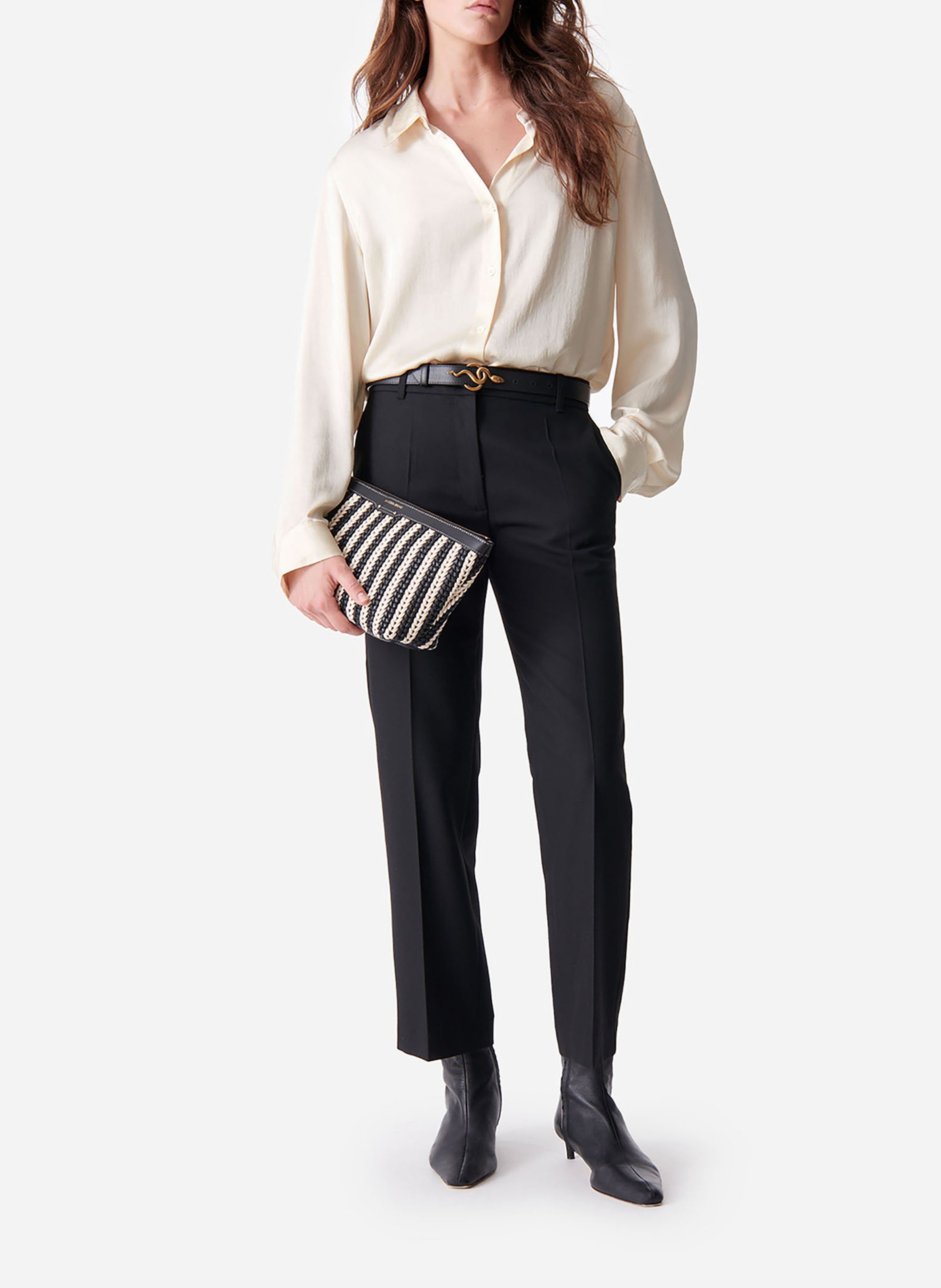 Asymmetrical straight shirt VANESSA BRUNO Beige