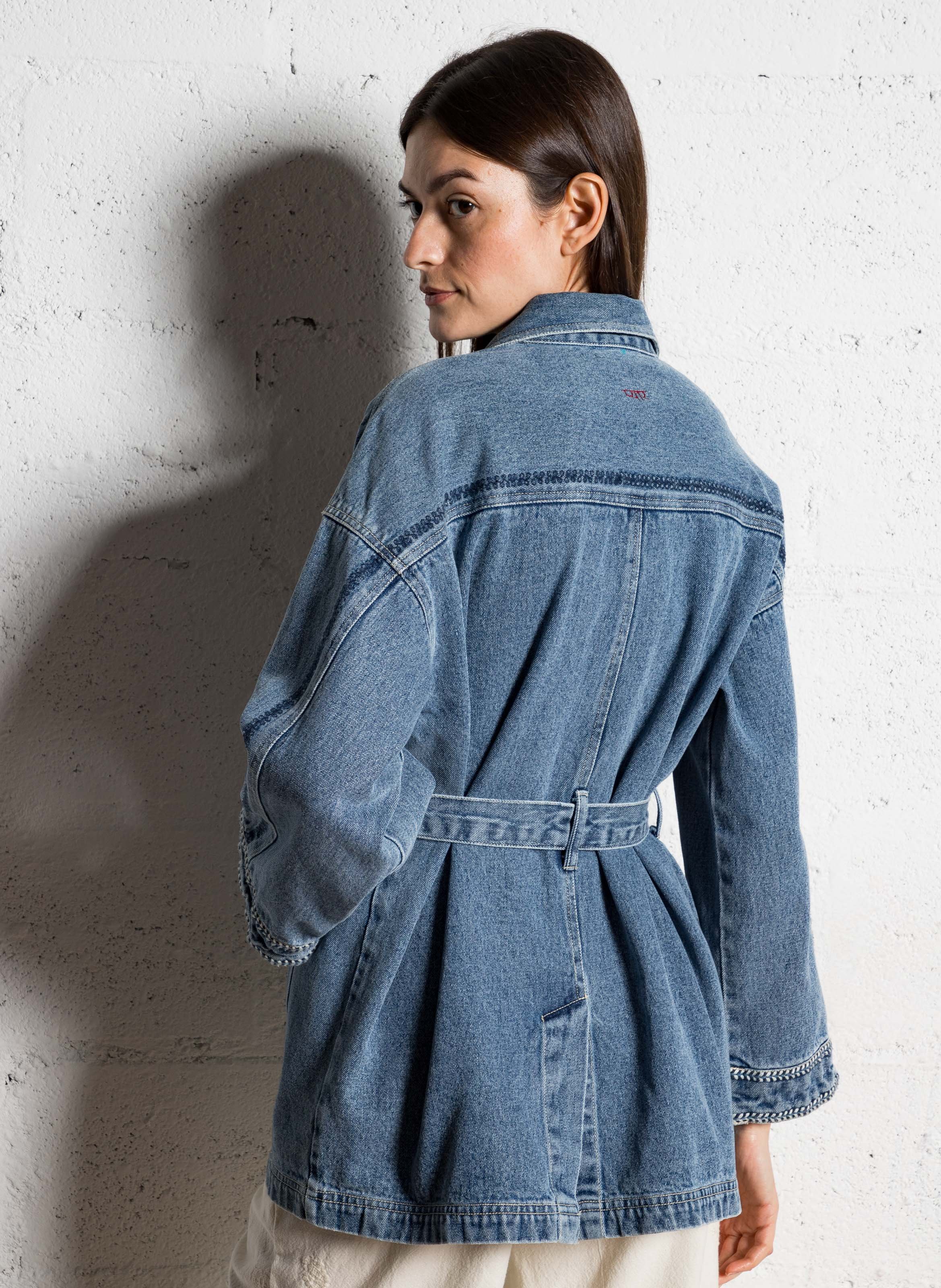 ジャケット・アウター New Classic Belted Denim Jacket Belted Denim Jacket - Beige - & Other Stories
