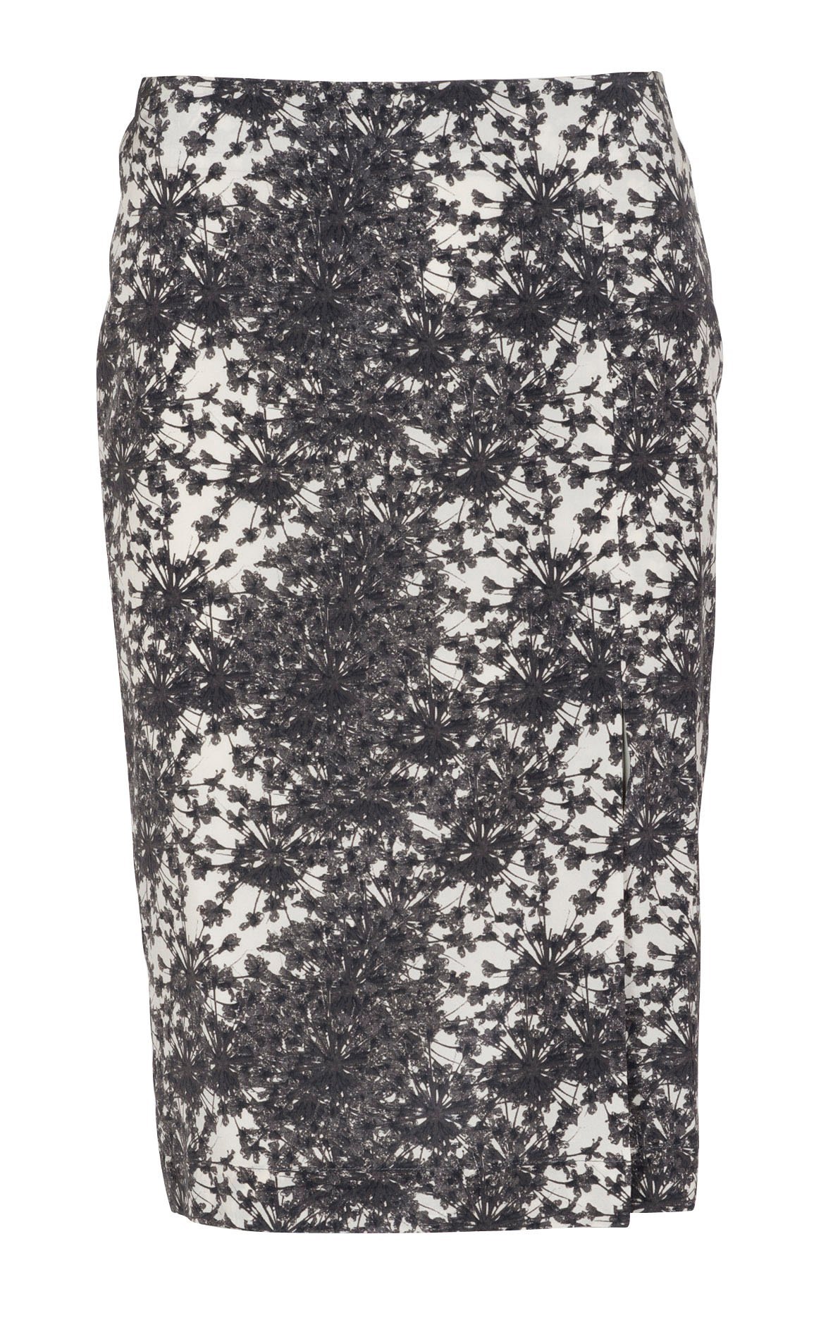 Stretch silk skirt Grey