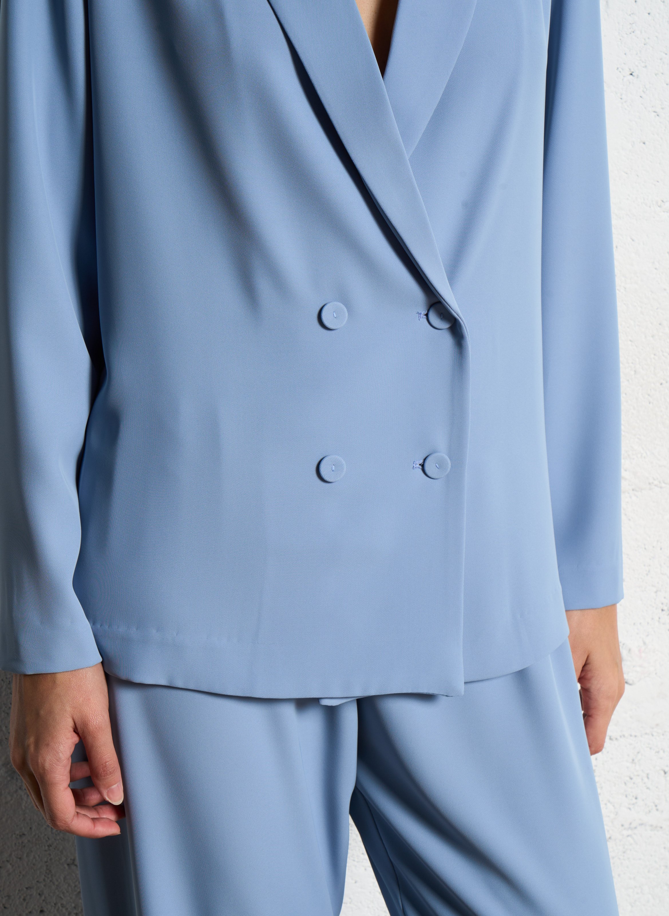 Cross-over tailored jacket IMPERIAL Blue