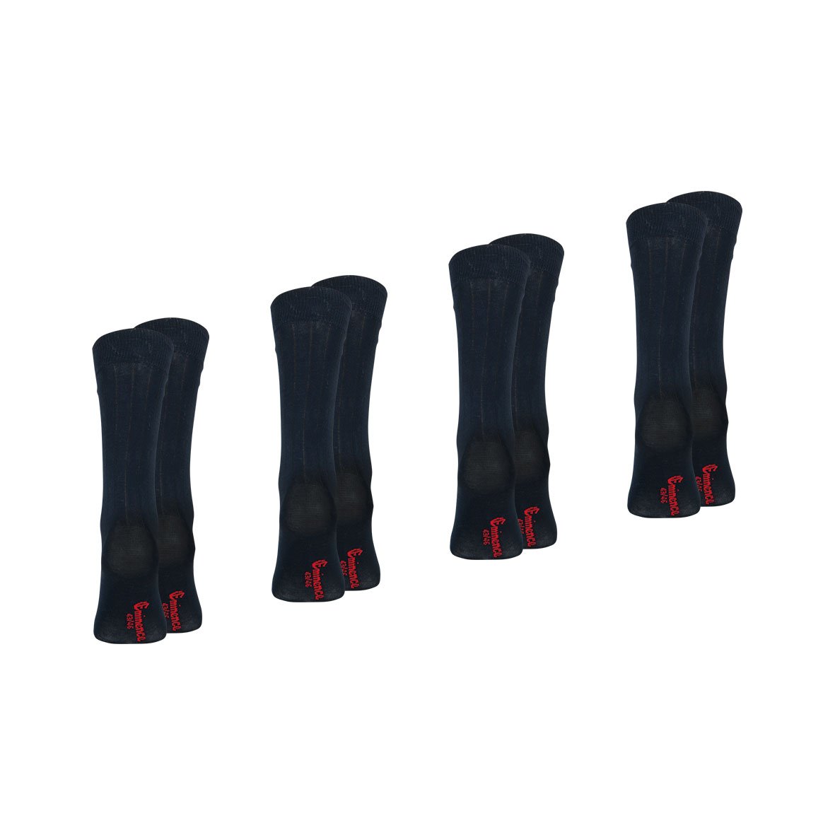 Mid-socks, set of 4, Sea Island cotton thread, made in France EMINENCE Blue