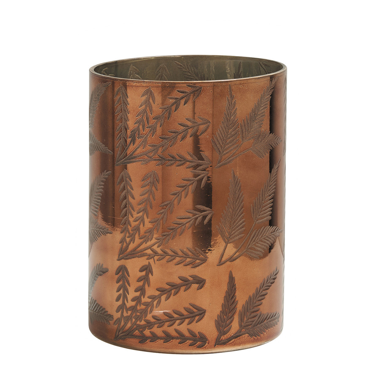 Shiny copper vase BLANC D'IVOIRE Golden