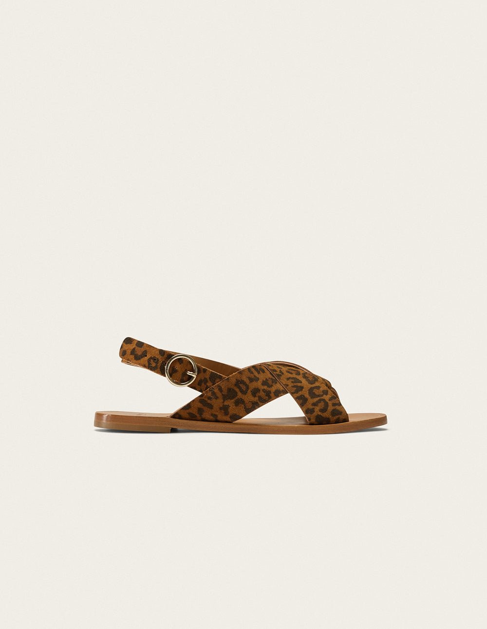 Faux leather sandals ODAJE EX. M.MOUSTACHE Brown