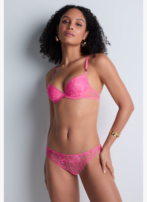 Push-up bra with molded cups | Pink by AUBADE Push-up bra with molded cups Pink