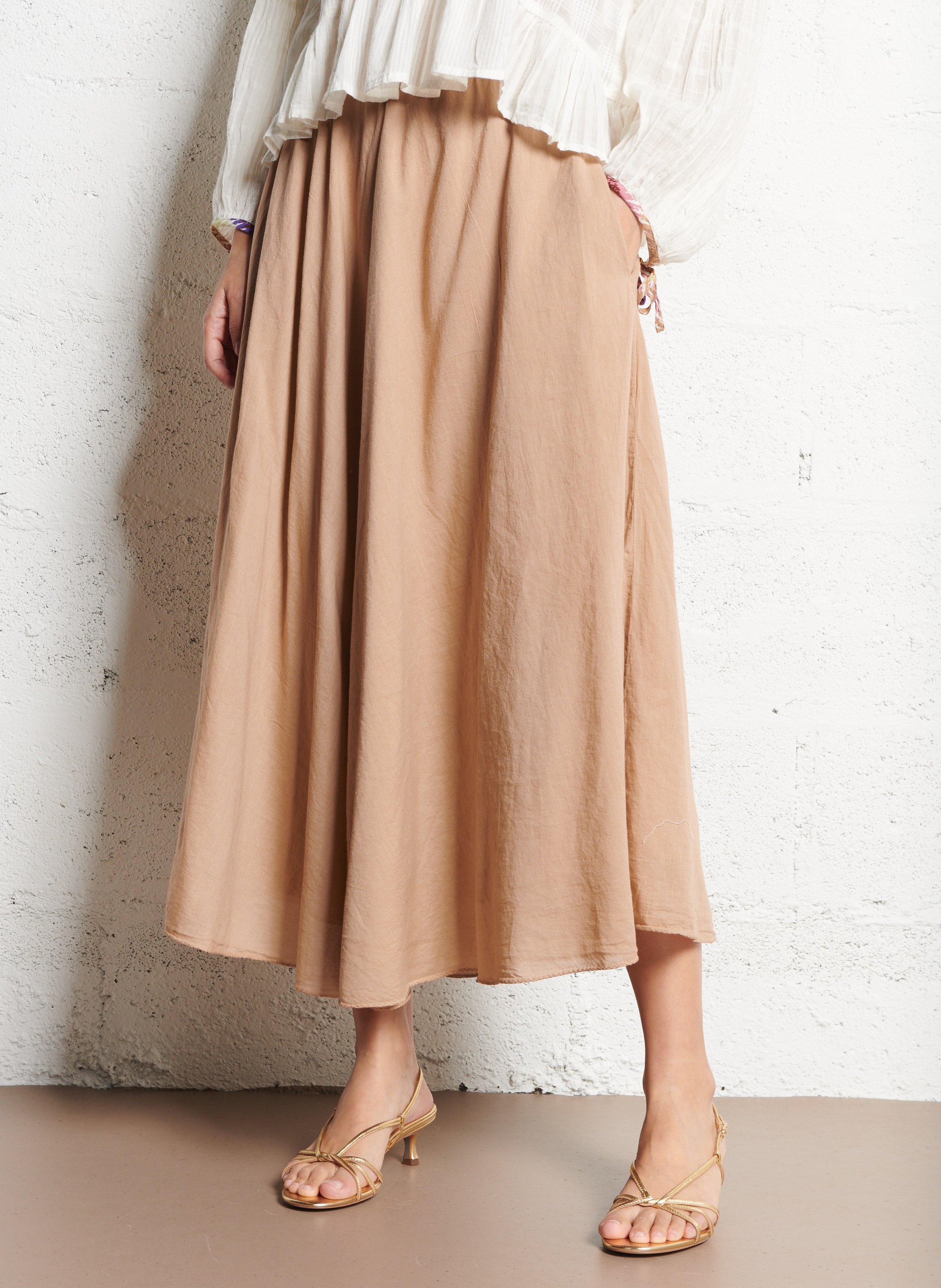 Long a-Line skirt Bronze Mes demoiselles - Women | Place des