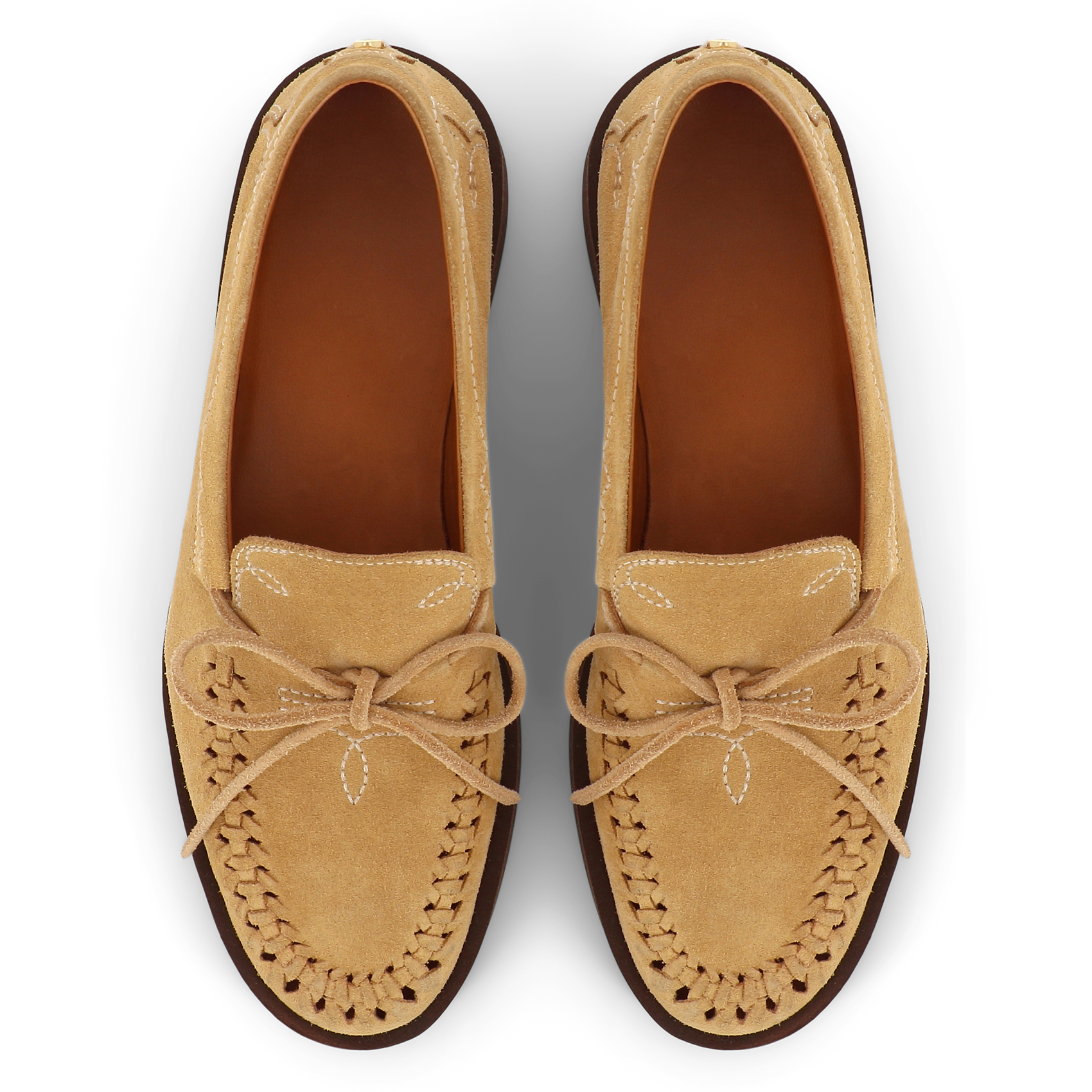 Mocassins en cuir SOCQUE PARIS Beige