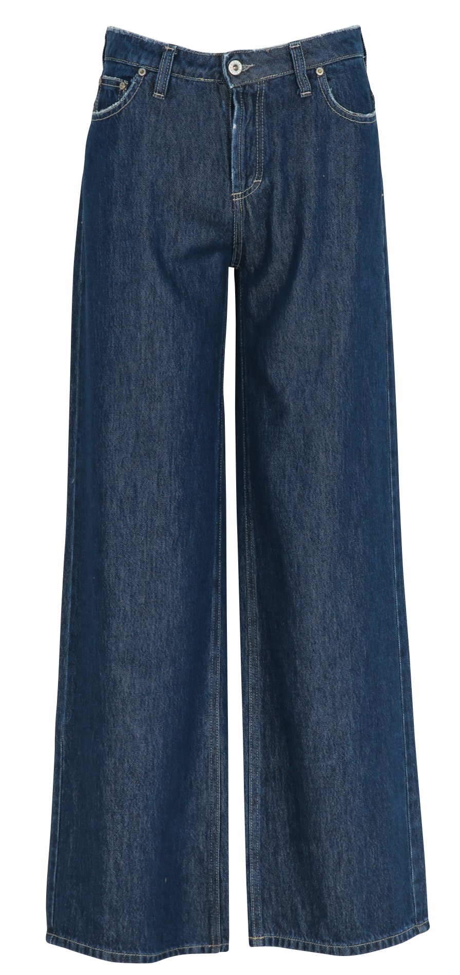 Jean droit en coton mélangé PLEASE Bleu