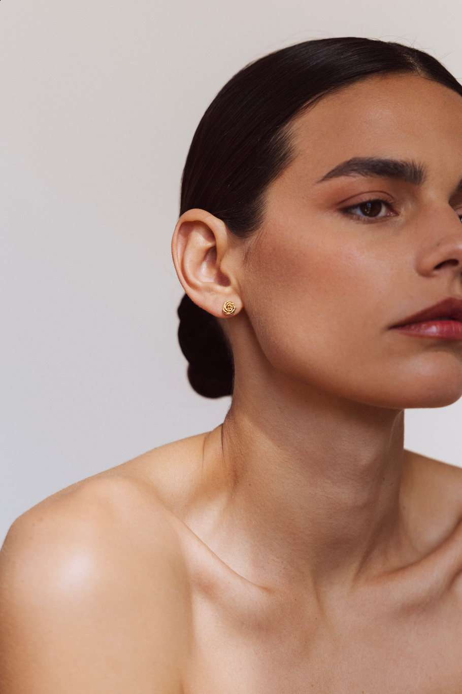 Rosa studs YAY Golden