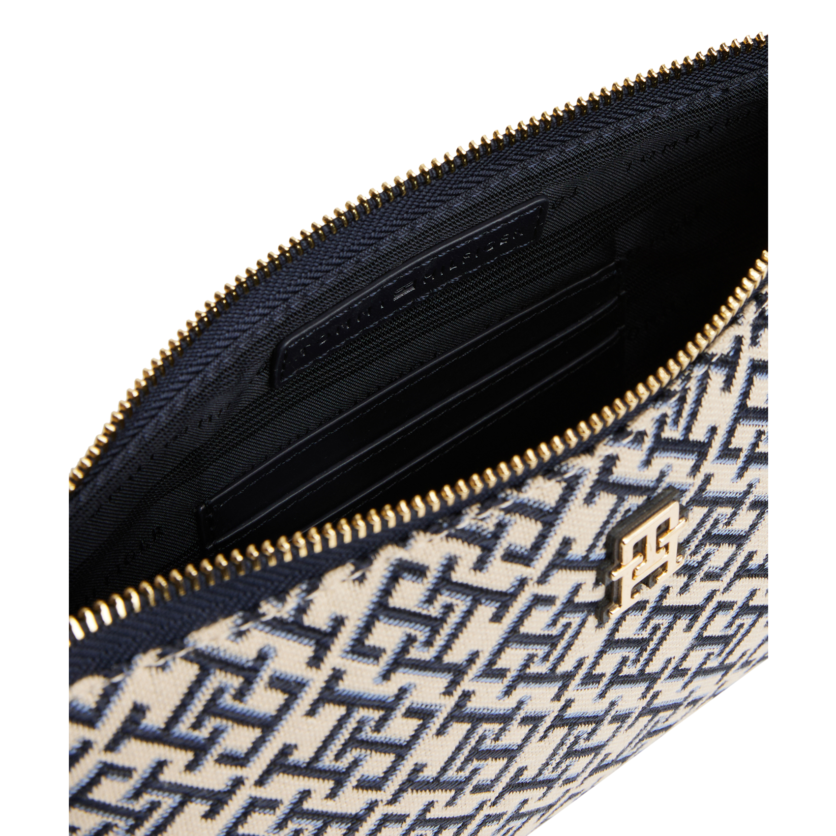 Umhängetasche mit Monogramm Blau