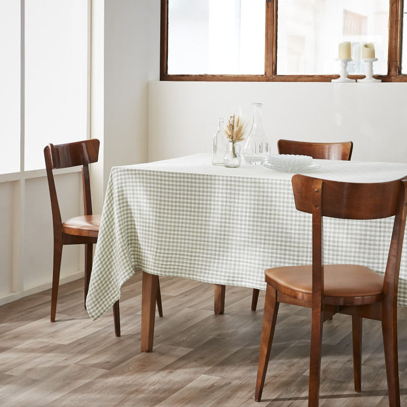 "Vickie" 150 x 250 cm cotton woven dyed tablecloth L'EFFET PAPILLON