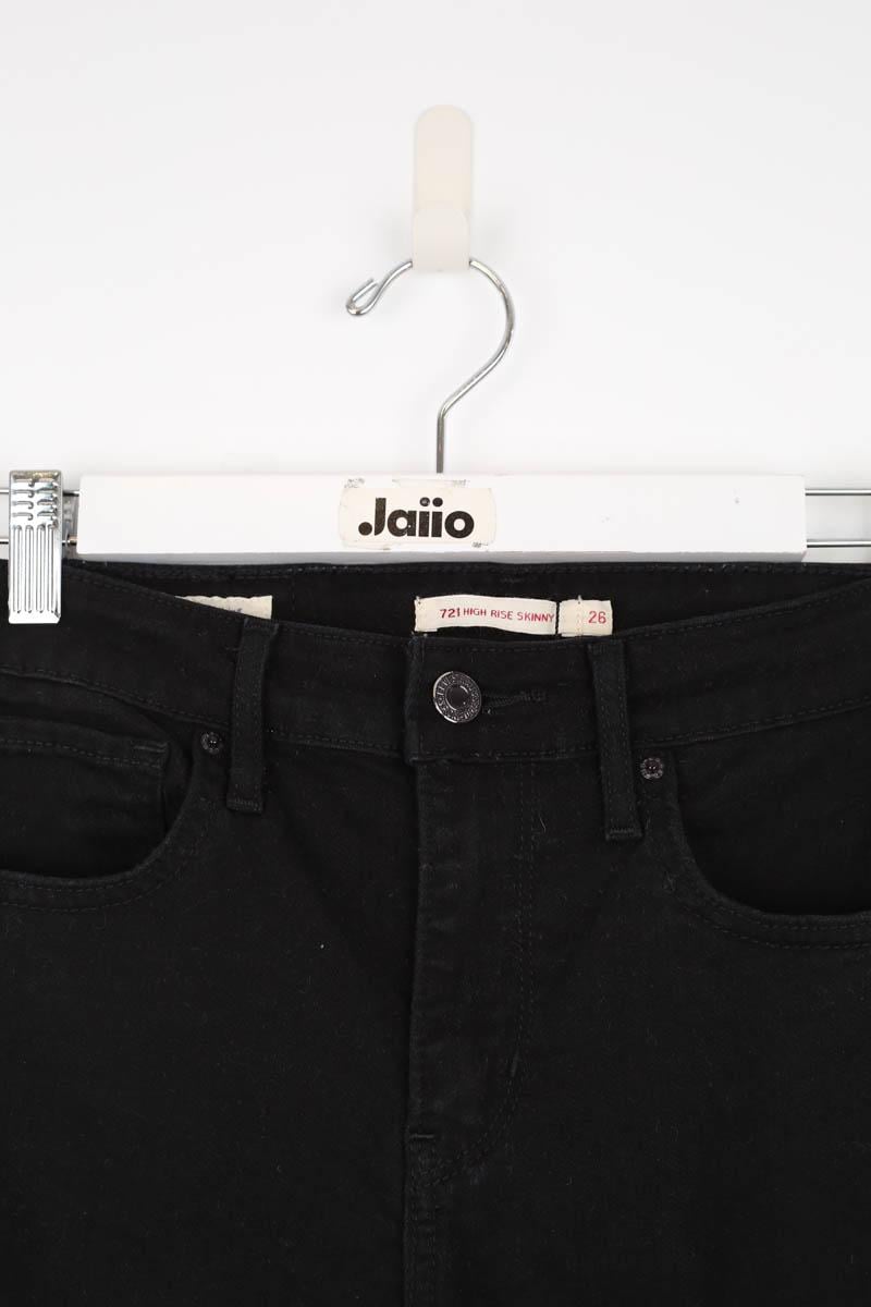 721 Slim Cotton Jeans LEVI'S - Seconde main Black