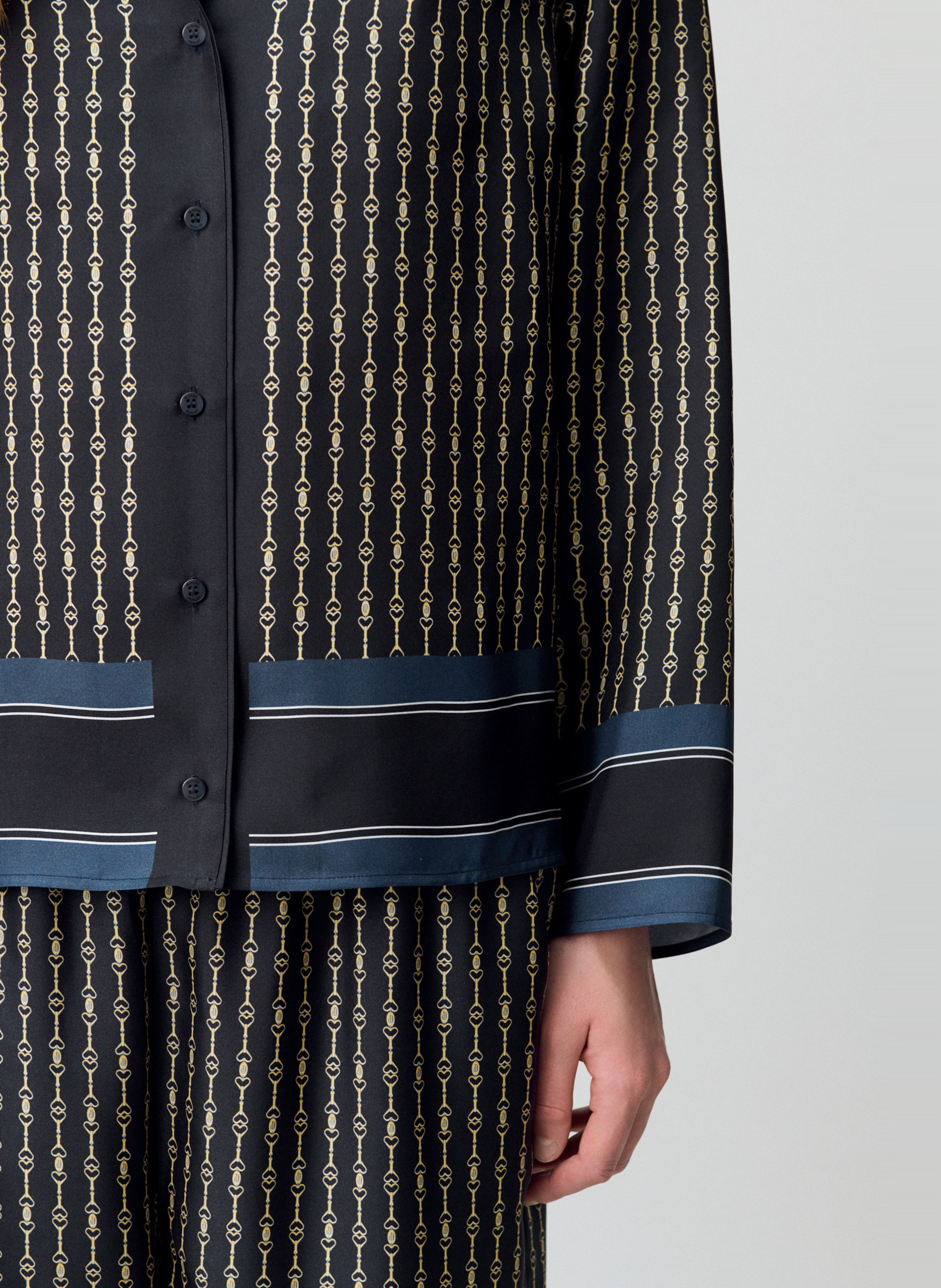 Silk fluid shirt with patterns CLAUDIE PIERLOT Multicolored