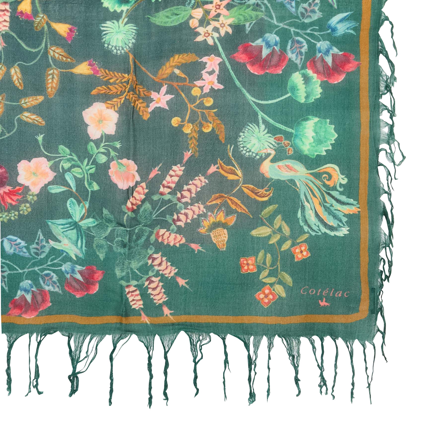 Foulard en laine COTELAC Vert