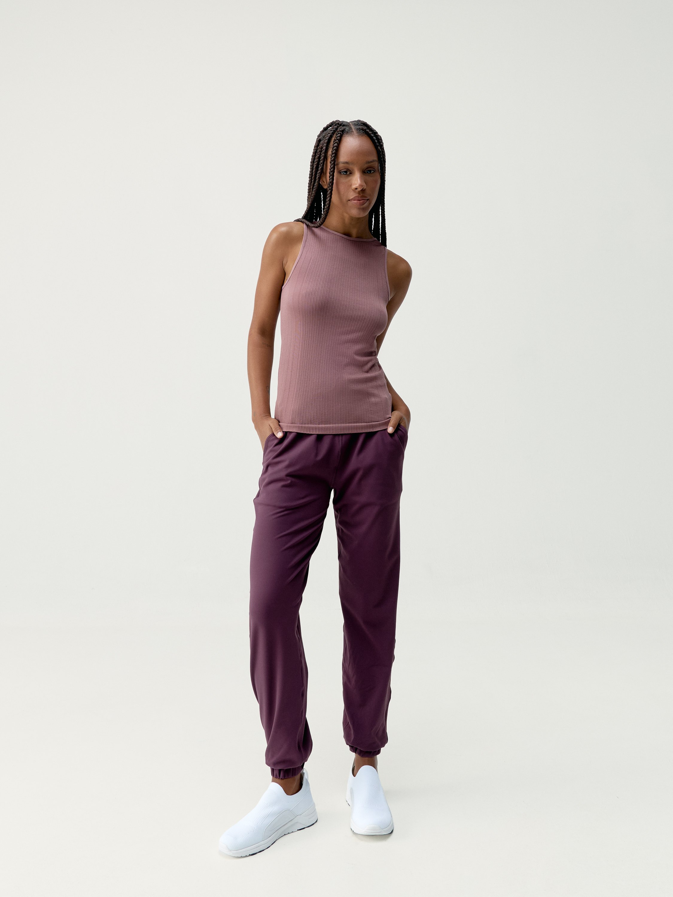 Seamless sports tank top BORN LIVING YOGA Pink