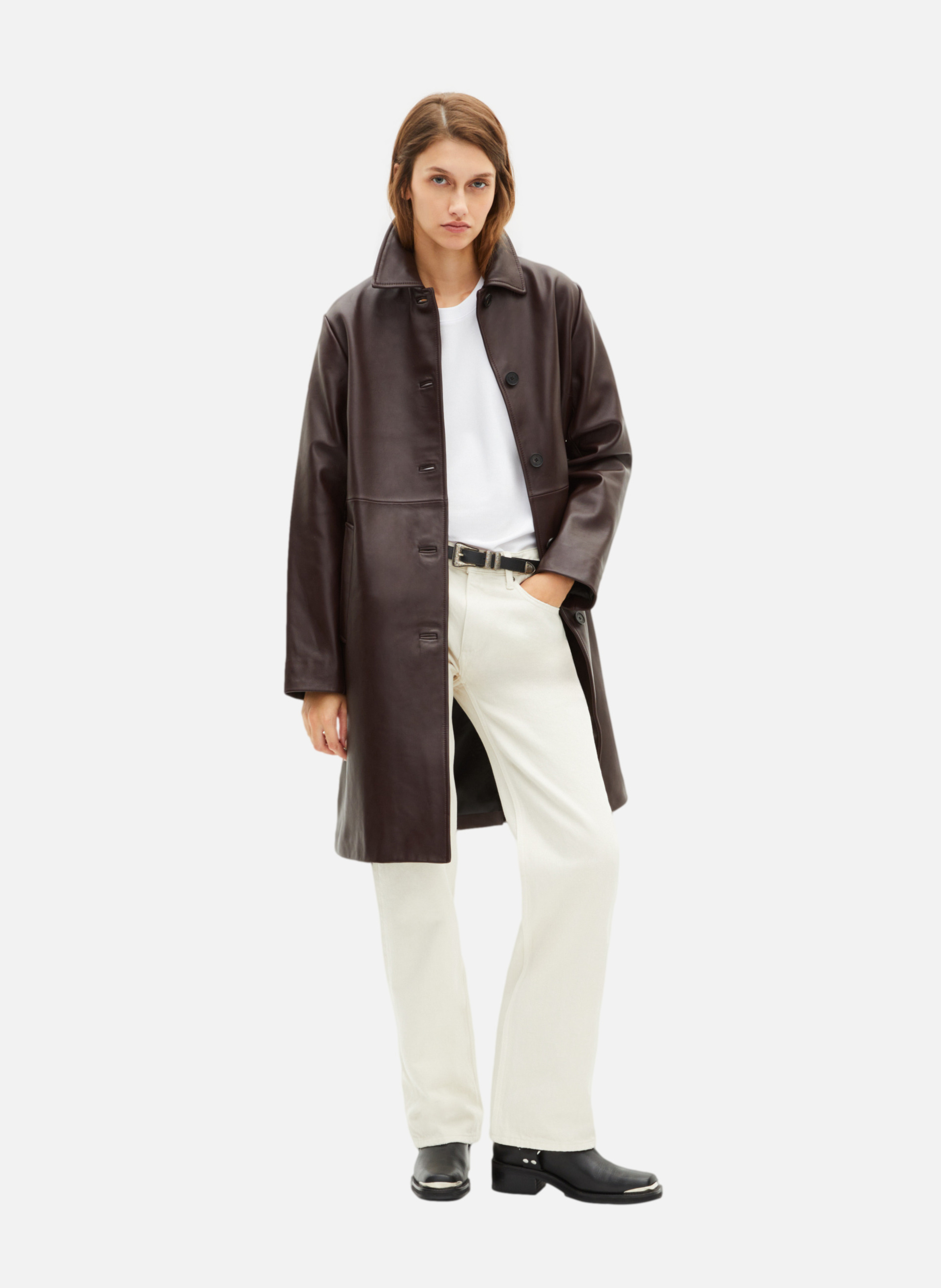 Leather coat THE KOOPLES