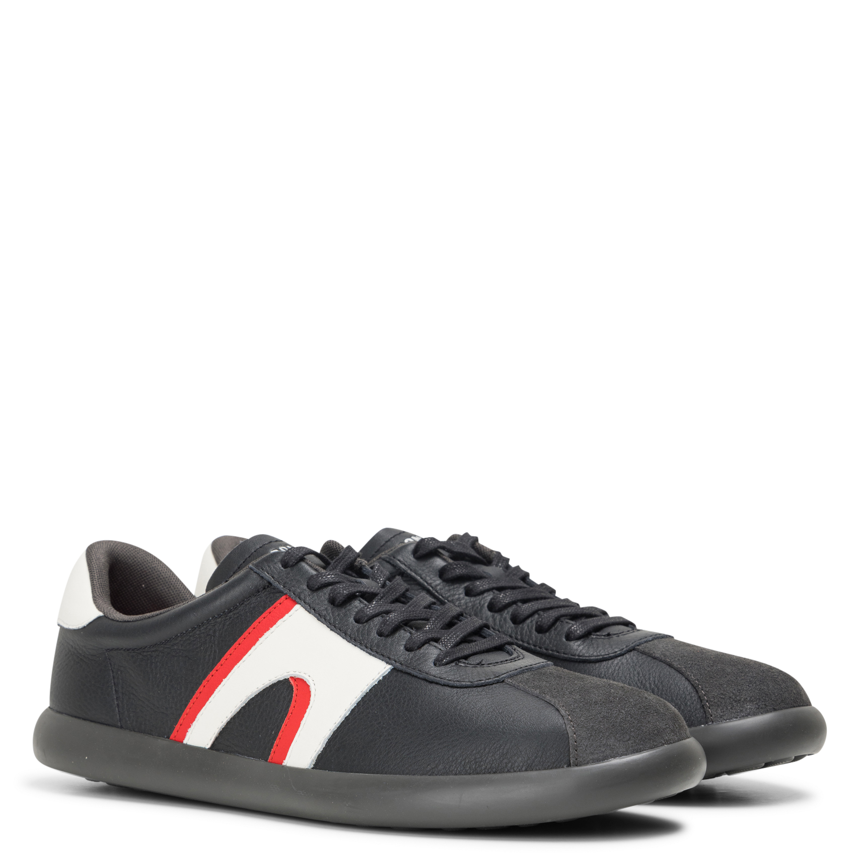 Baskets basses plates en cuir CAMPER Noir