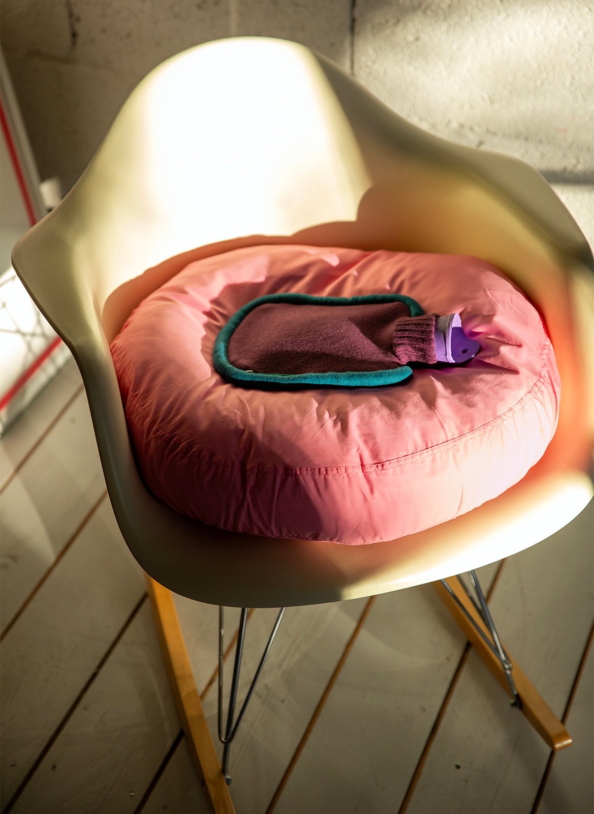 Bouillotte tricotée en coton bio SUITE702 Violet