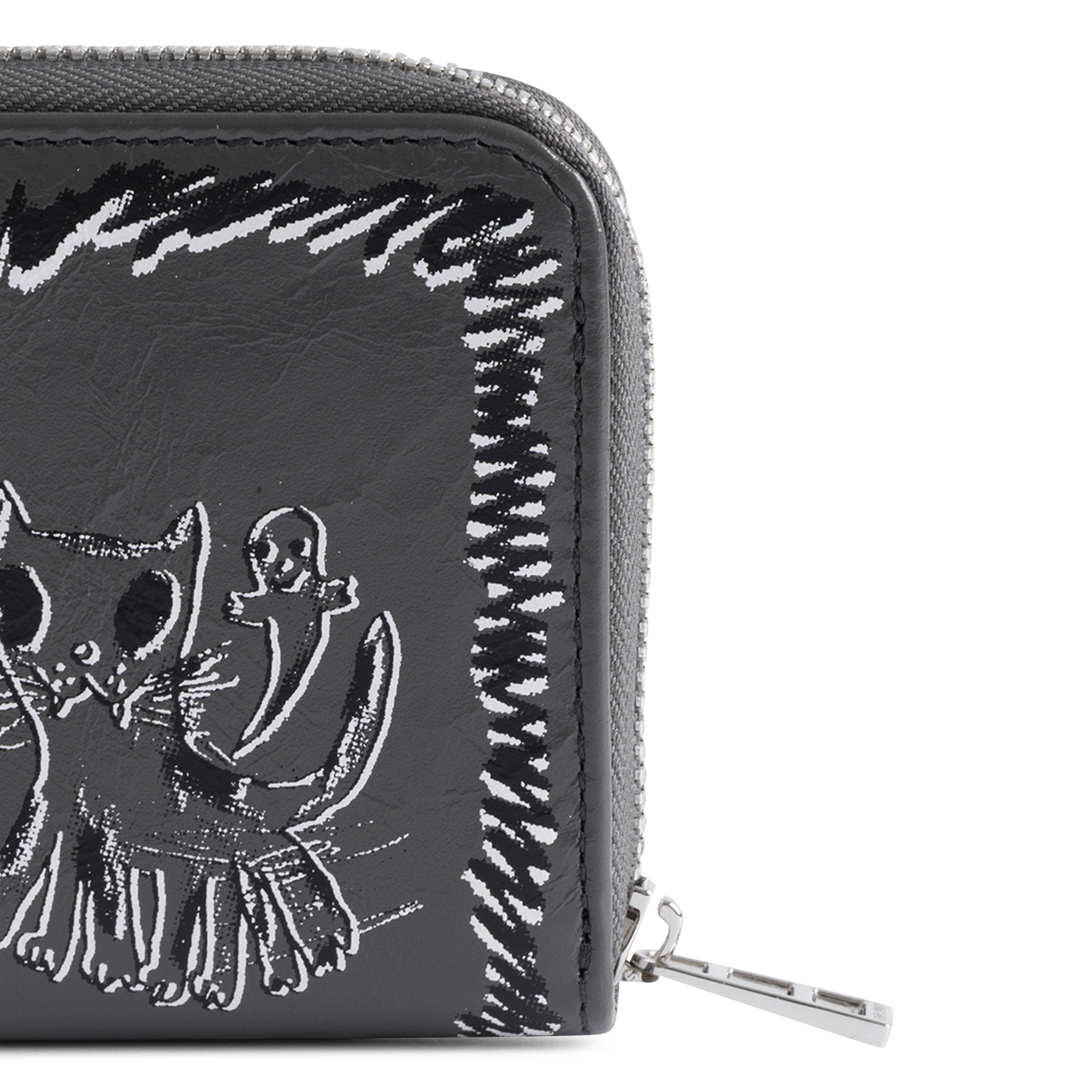 Portefeuille en cuir imprimé ZADIG&VOLTAIRE Gris