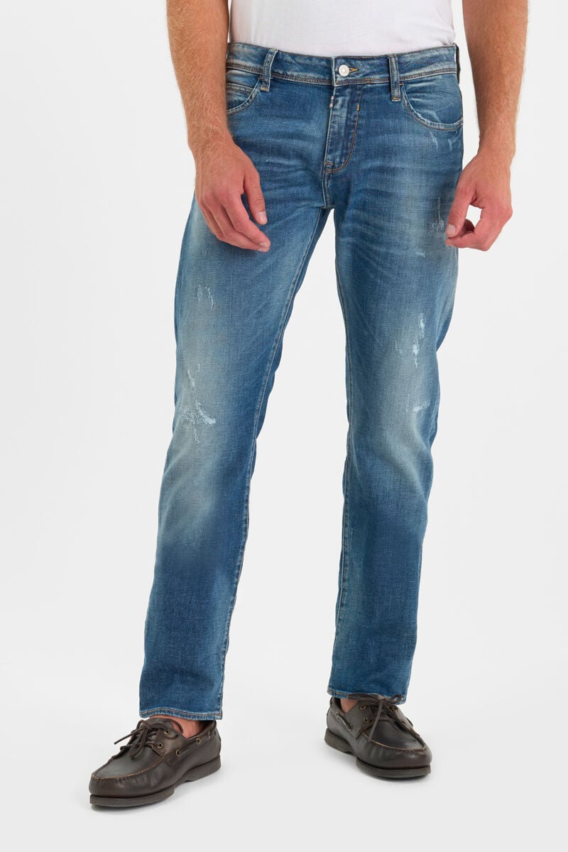 Straight leg jeans, length 34 LE TEMPS DES CERISES Blue