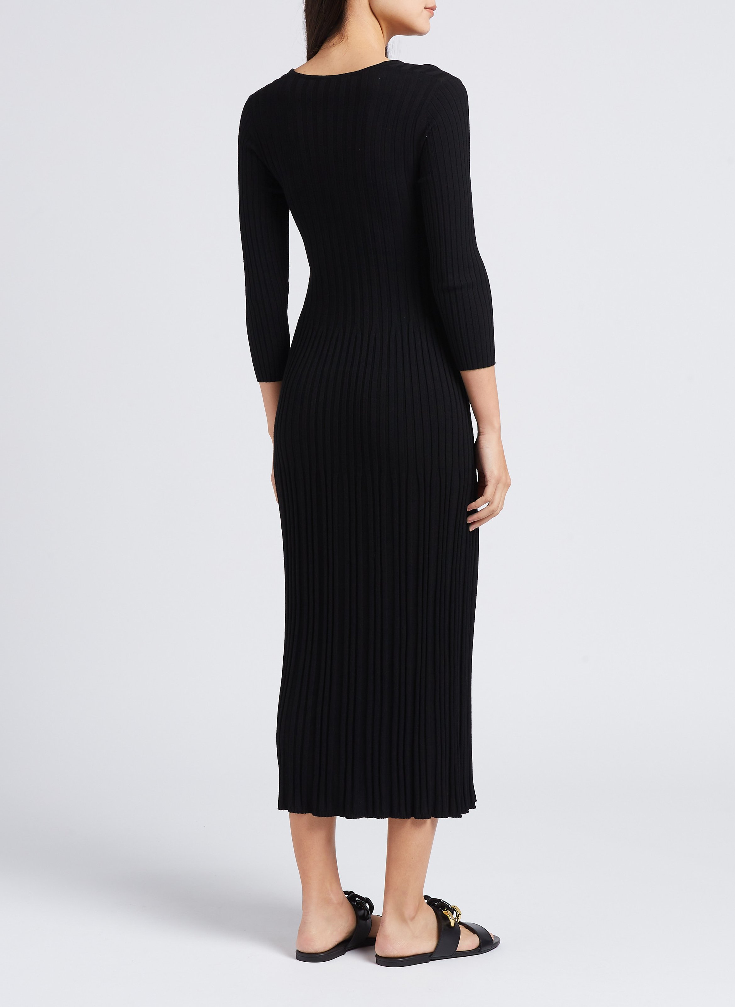 Robe longue col rond MAX MARA WEEK END Noir