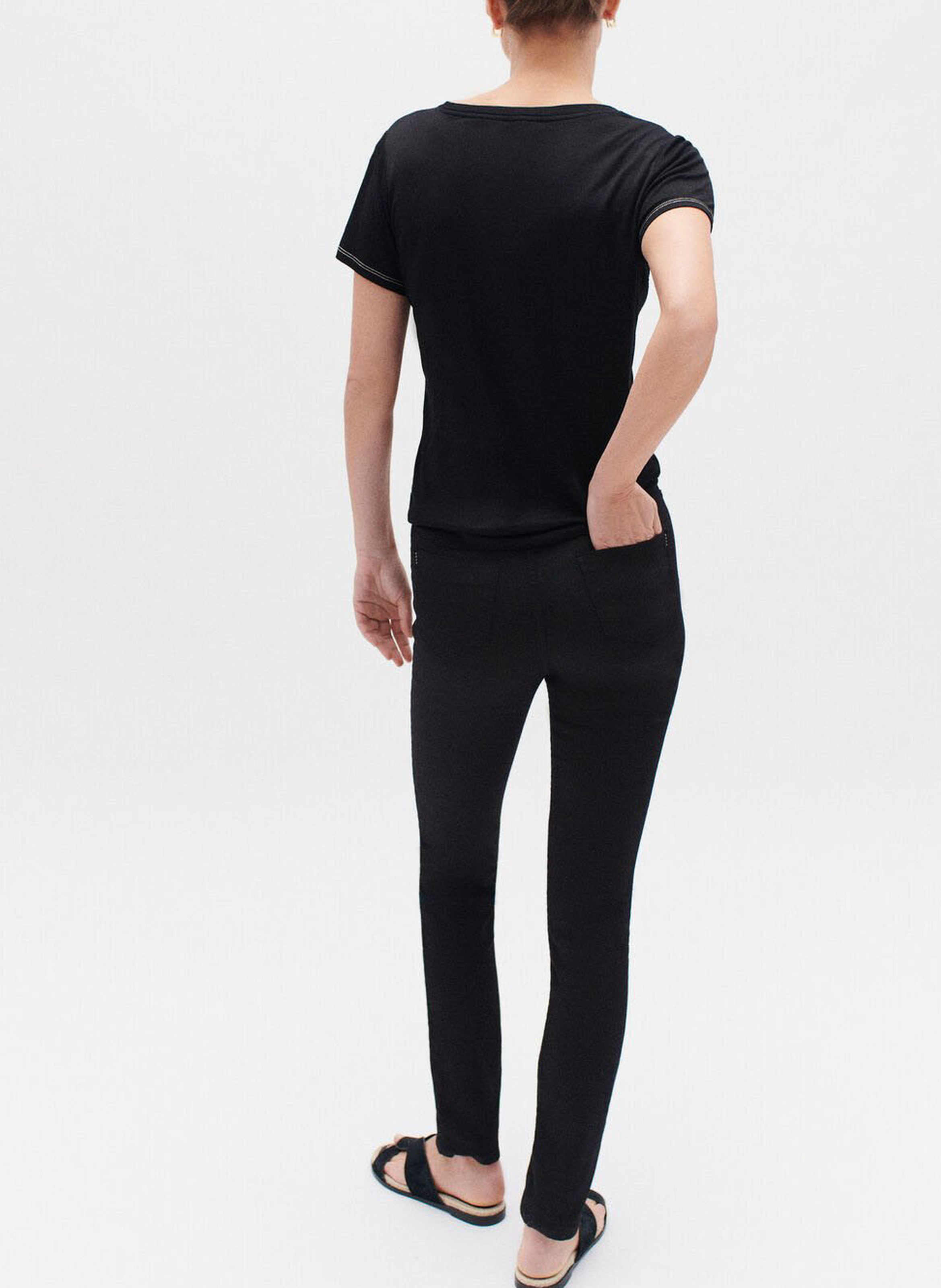 Jean slim taille mi-haute CAROLL Noir
