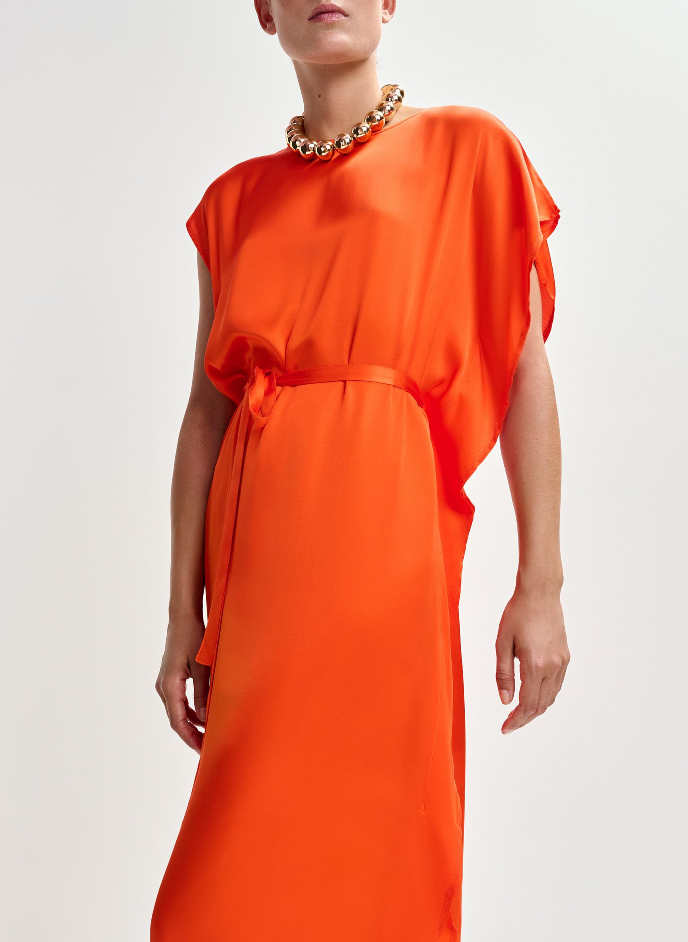 Robe midi col rond  ESSENTIEL ANTWERP Orange