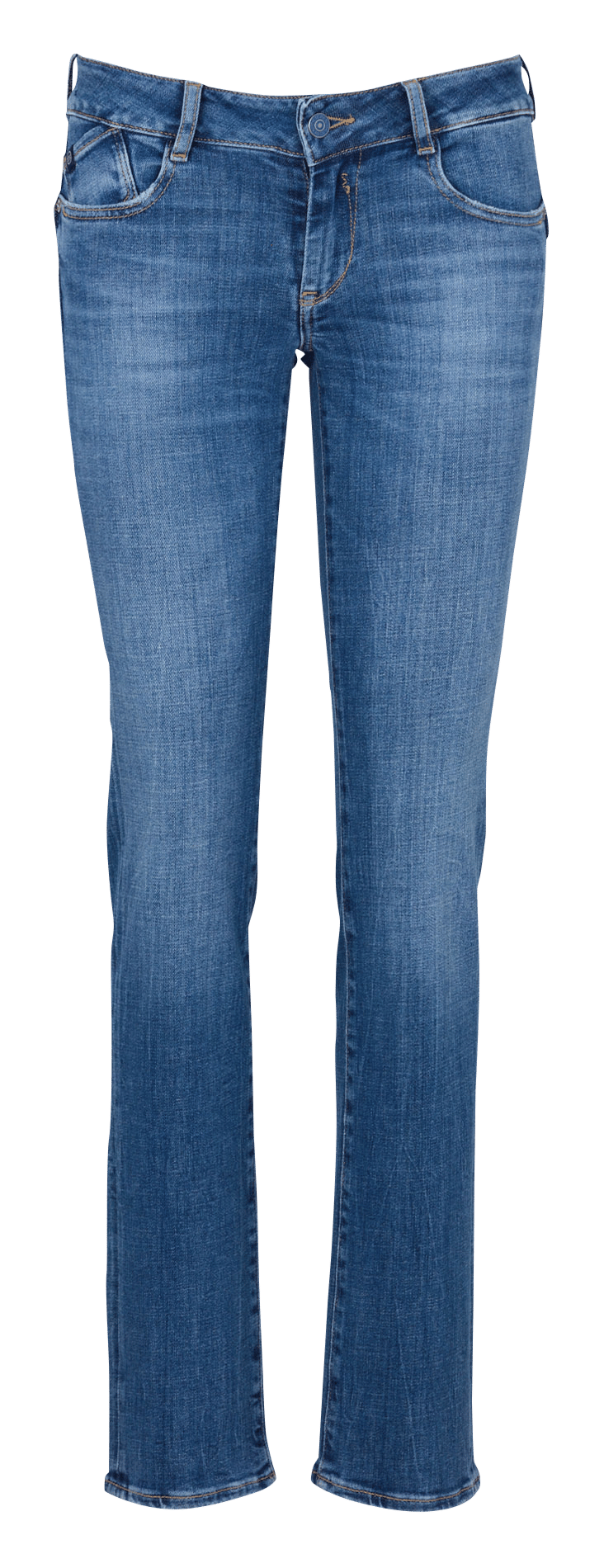 Slim-fit jeans in mixed cotton LE TEMPS DES CERISES Blue